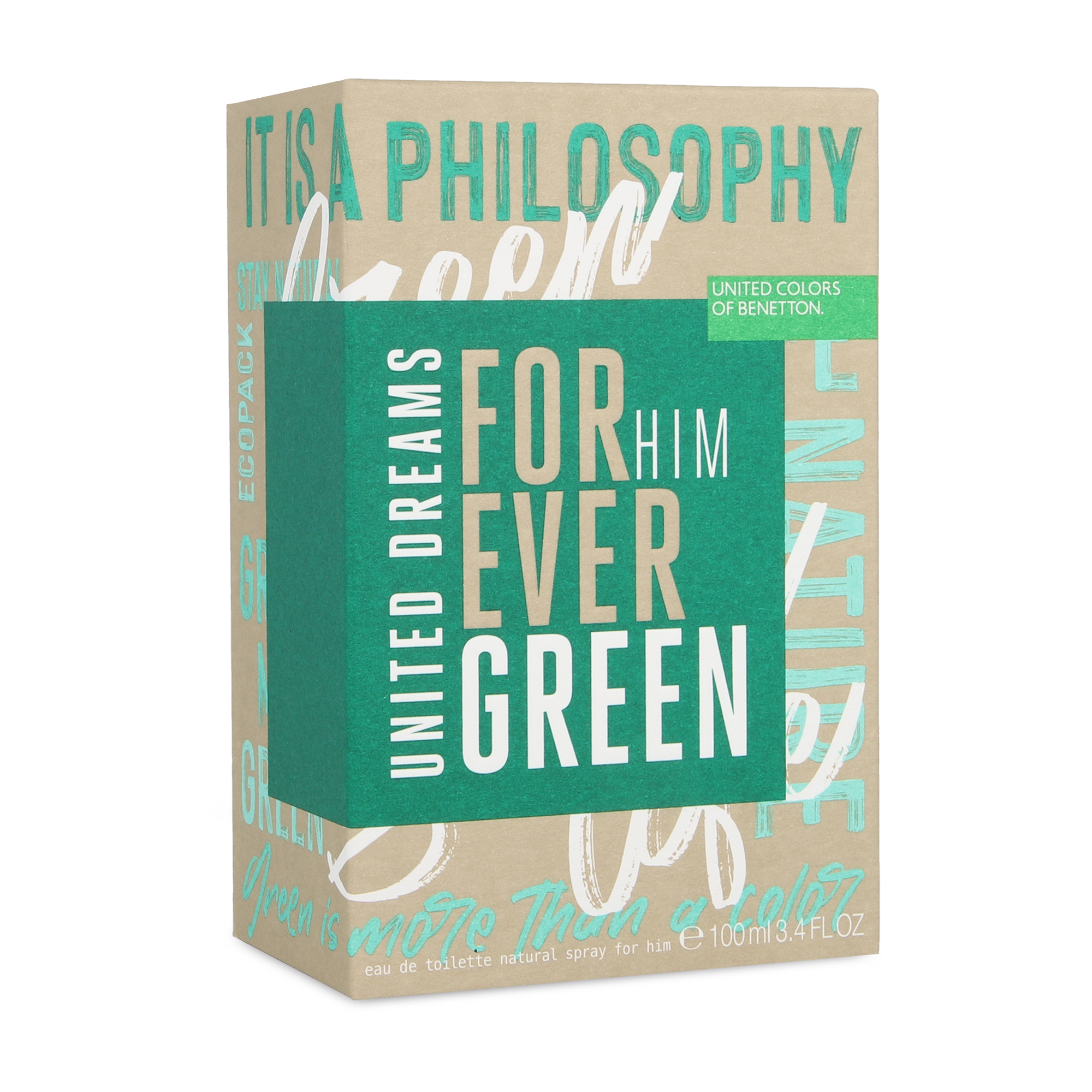 Foto 3 | Benetton Forever Green Man 100ml Edt Spray