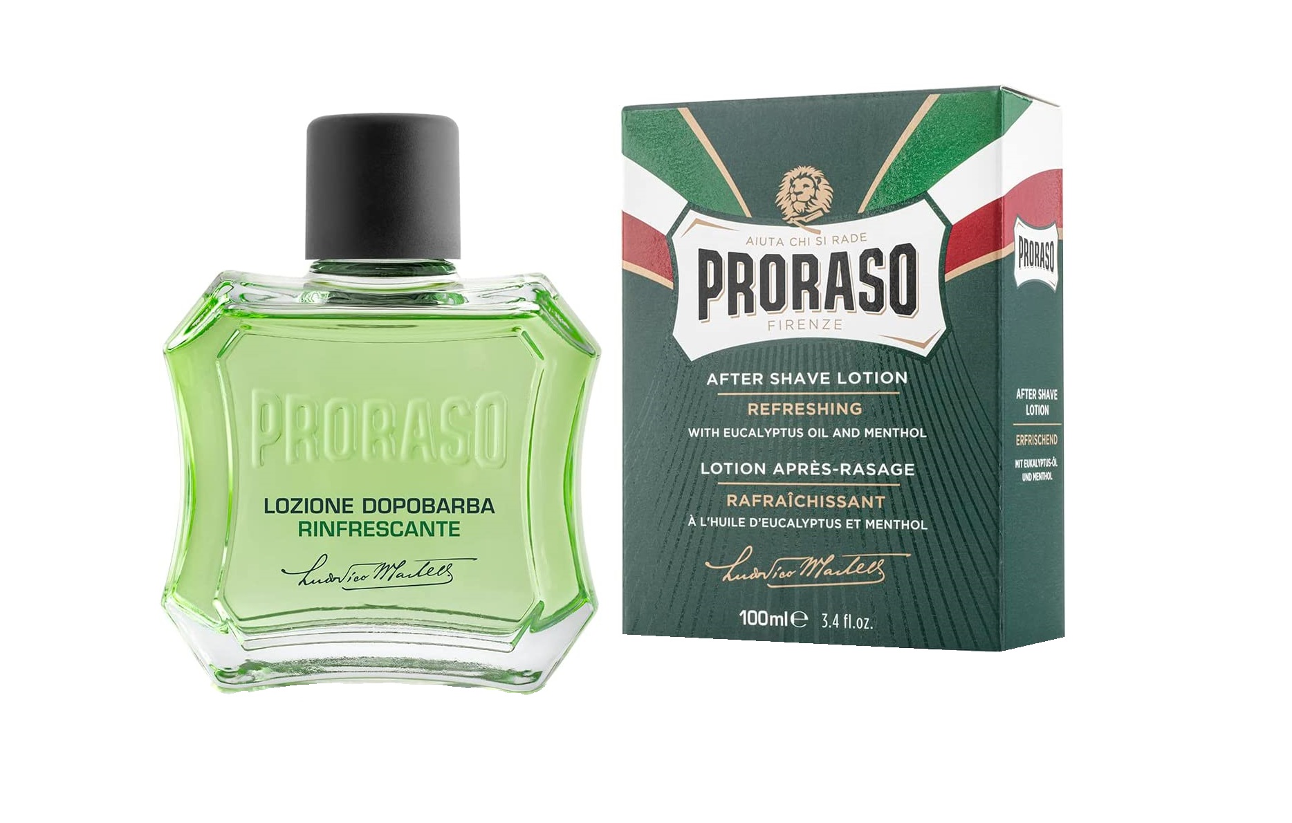 Loción Para Después De Afeitar Proraso Mentol Y Eucalipto Refrescante