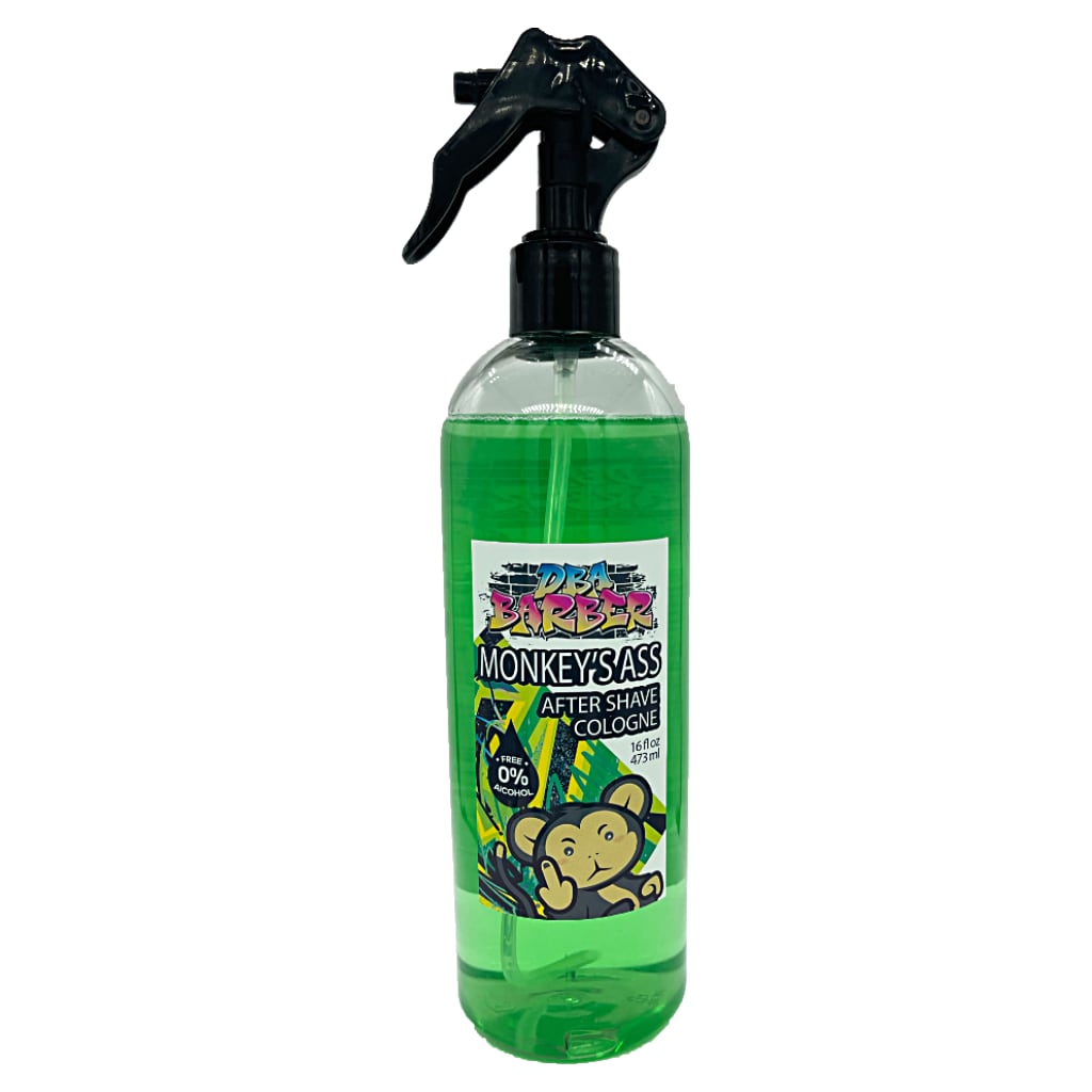 Loción para Después de Afeitar DBA Barbers Monkeys Ass color Verde Sin Alcohol