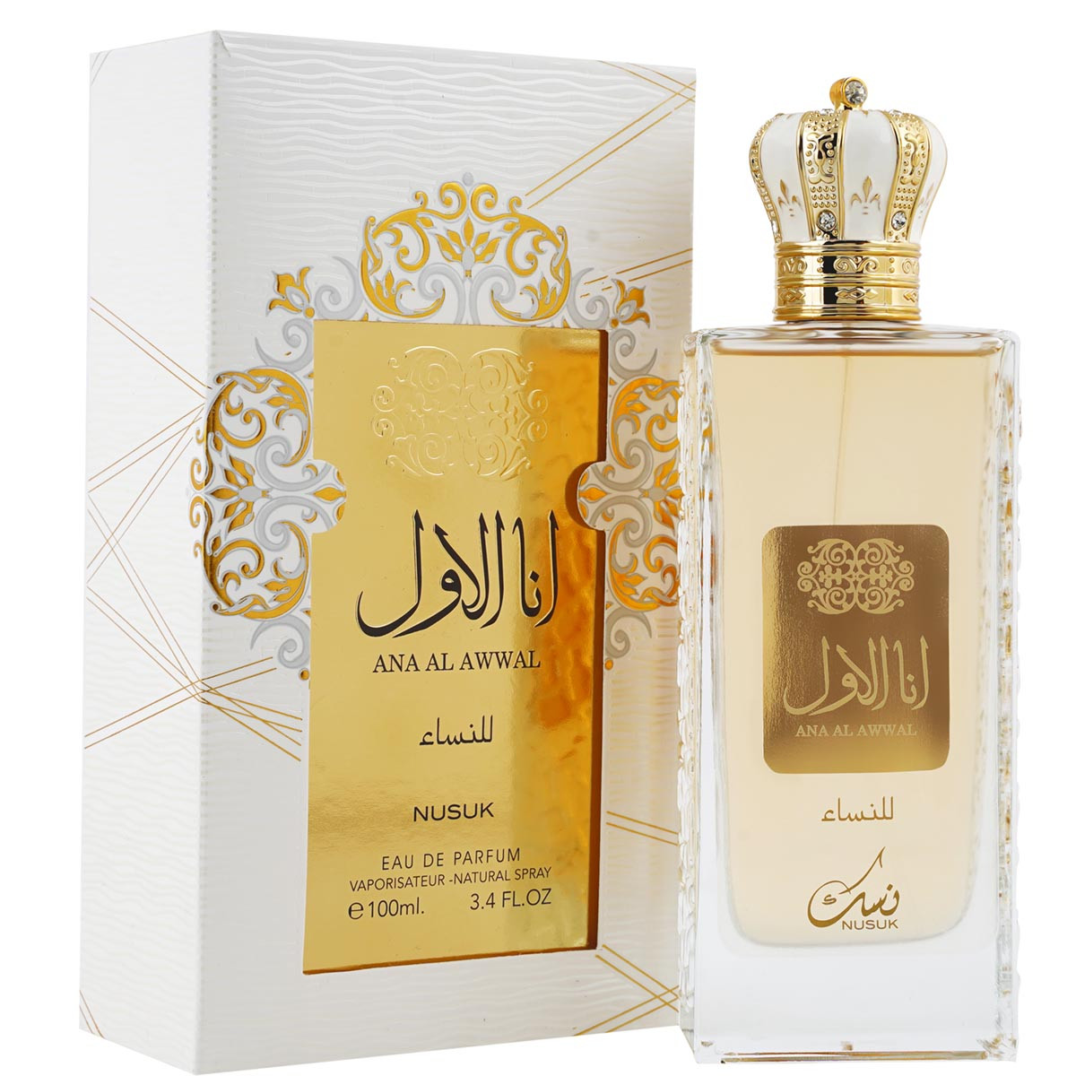 Foto 2 | Perfume Nusuk NUSUK005 Ana Al Awwal Gold/White 100 Ml Edp Unisex