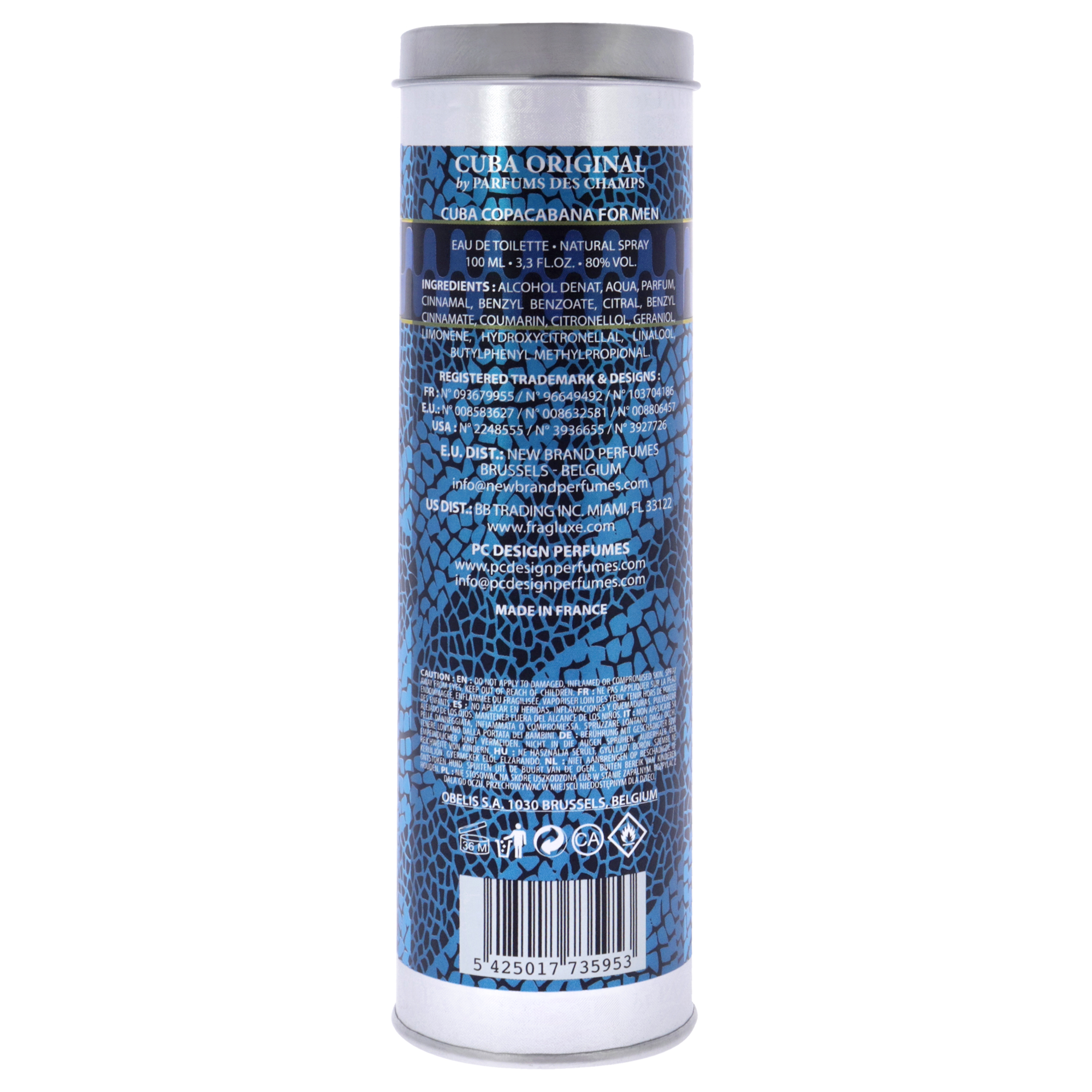 Foto 6 pulgar | Perfume Cuba Cuba Brasil Copacabana Edt Spray para Hombres 100 ml - Venta Internacional