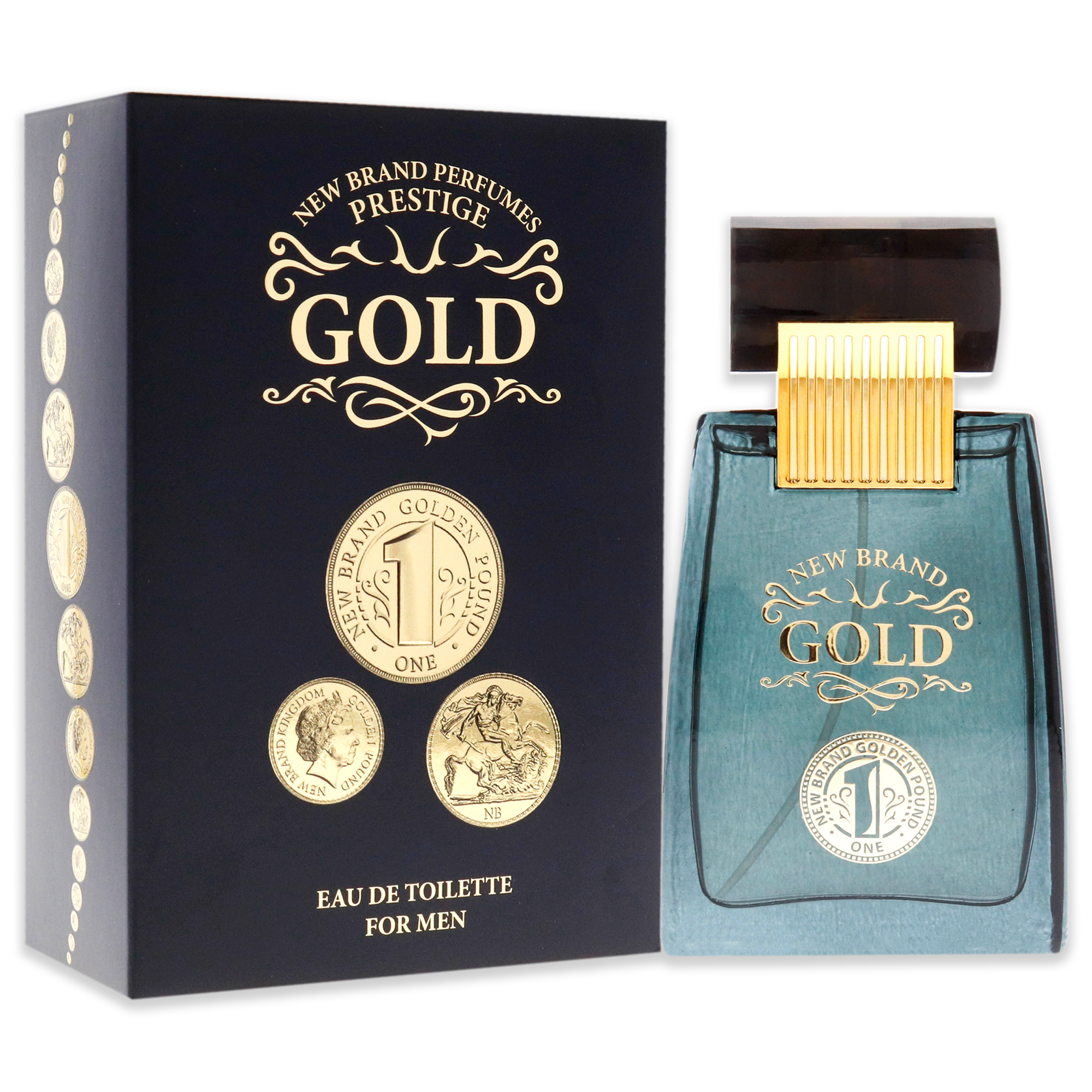 Foto 5 pulgar | Venta Internacional- Perfume New Brand Gold Edt En Aerosol 100 Ml para Hombre