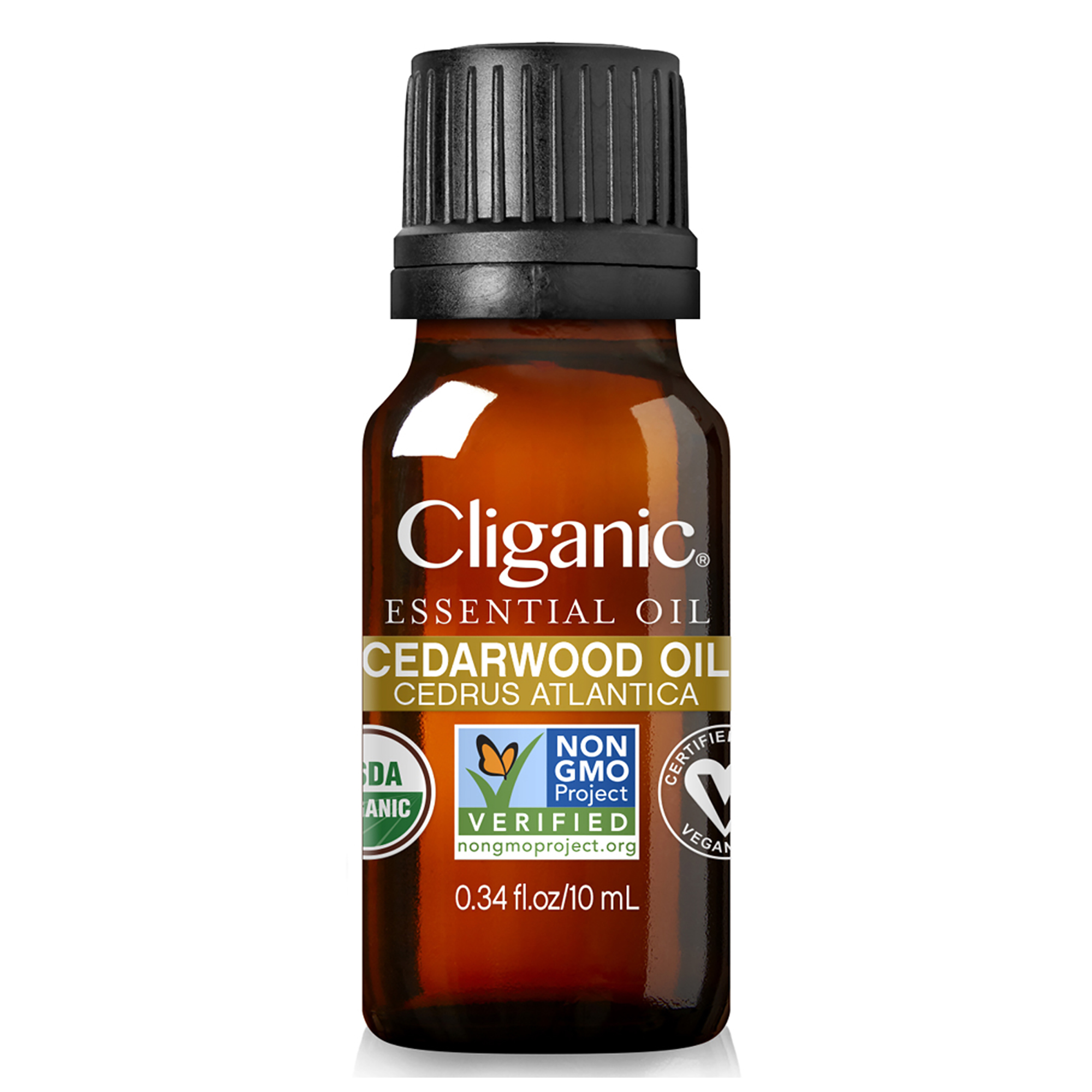Venta Internacional- Perfume Cliganic, Aceite Esencial de Cedro Orgánico, Unisex, 10 Ml
