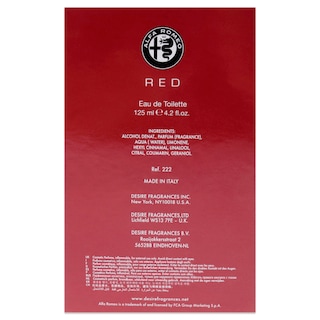 Foto 6 | Venta Internacional - Perfume Alfa Romeo Red Para Hombre Eau De Toilette 125 Ml