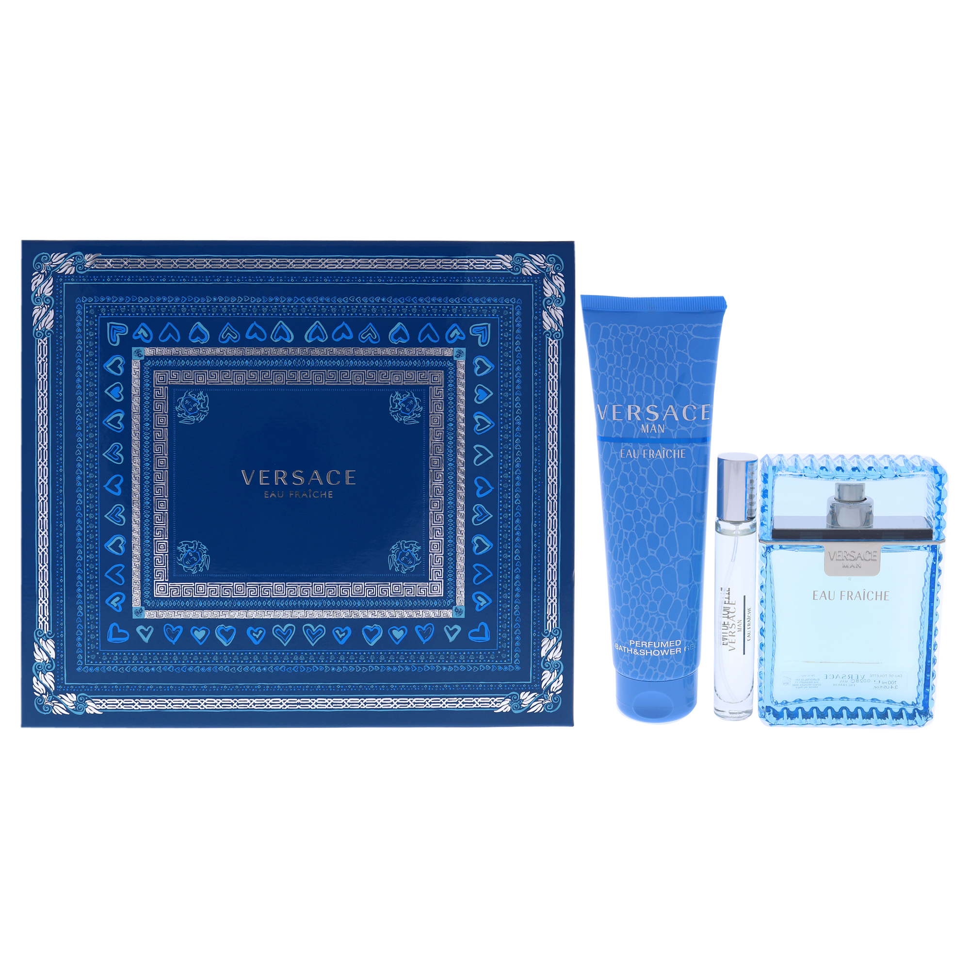 Foto 2 pulgar | Set de Perfume Versace Man Eau Fraiche de 3 Piezas para Hombre - Venta Internacional