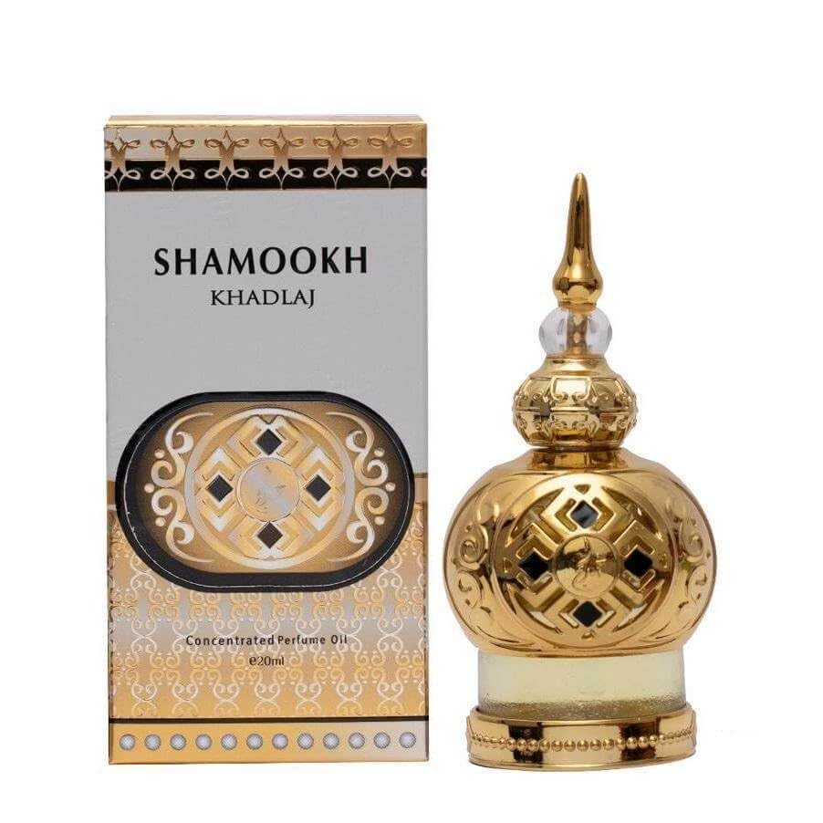 Aceite de Perfume Khadlaj Shamookh Gold Concentrado 20 ml Unisex -Venta Internacional