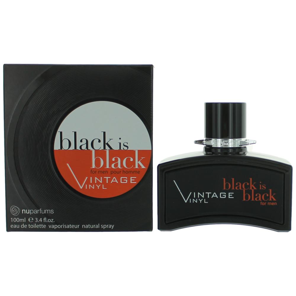 Foto 2 pulgar | Perfume Nuparfums Black Is Black Eau De Toilet e Vinilo Vintage - Venta Internacional