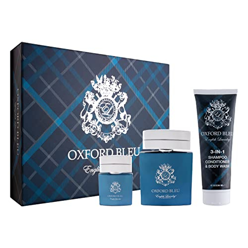 Set De Regalo Perfume English Laundry Oxford Bleu Para Hombre, 100 Ml - Venta Internacional.