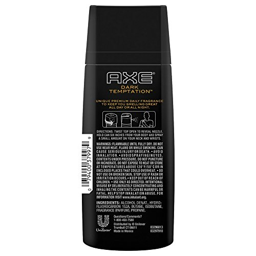 Foto 3 pulgar | Spray Corporal Axe Dark Temptation Para Hombre 120 Ml (paquete De 2) - Venta Internacional.