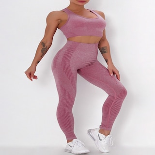 Foto 1 | Conjunto De Pants Y Tops Sin Costuras (seamless)