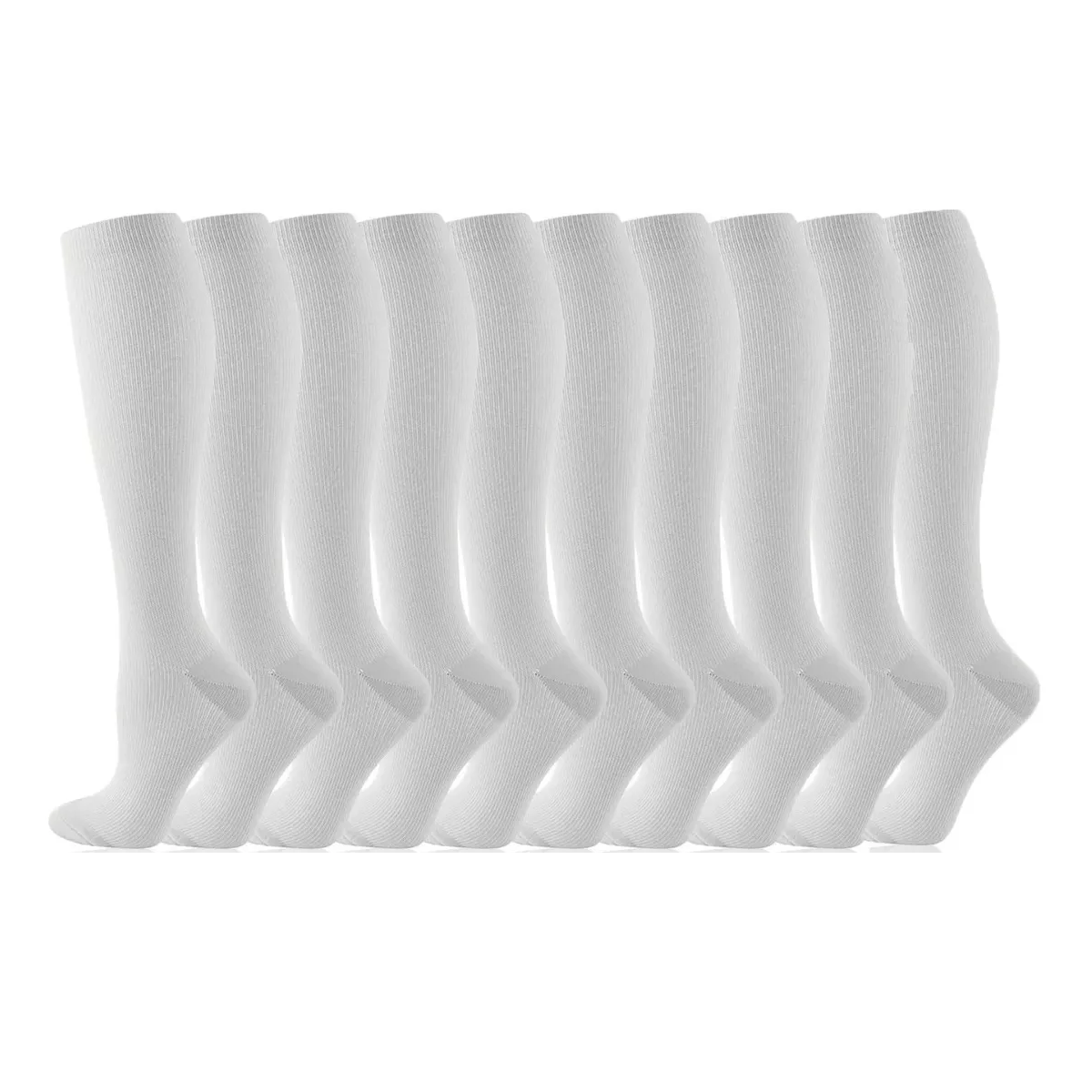 Foto 2 pulgar | Kit 10pcs Calcetas De Compresión  Talla S/m Eo Safe Imports Esi-14209 Blanco