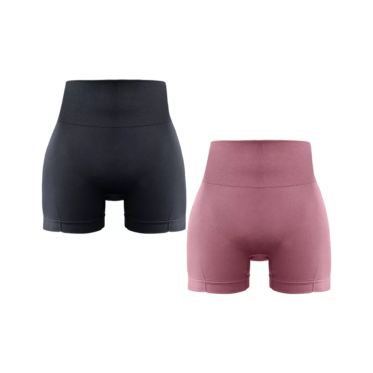 2pzs Short Para Yoga Unitalla Eo Safe Imports Esi-16699 Negro Y Rosa