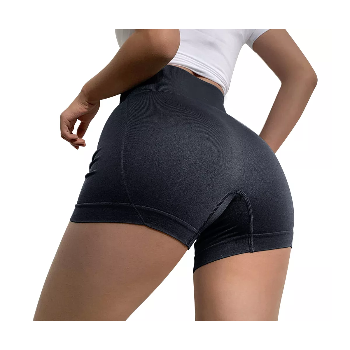 Foto 4 pulgar | 2pzs Short Para Yoga Unitalla Eo Safe Imports Esi-16699 Negro Y Rosa
