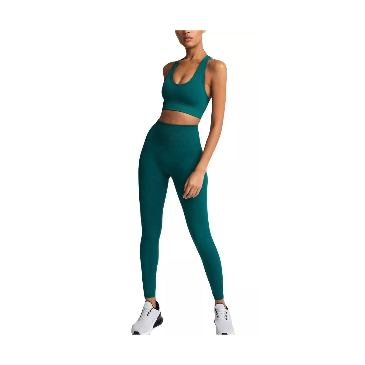 Foto 3 pulgar | Conjunto Licra Deportivo 2 Pzs Talla Ch Eo Safe Imports Esi-17092 Verde