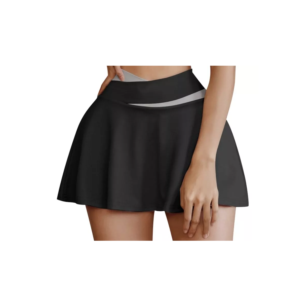 Foto 2 pulgar | Falda Con Short Licra Deportiva Talla 7 Eo Safe Imports Esi-17097 Negro