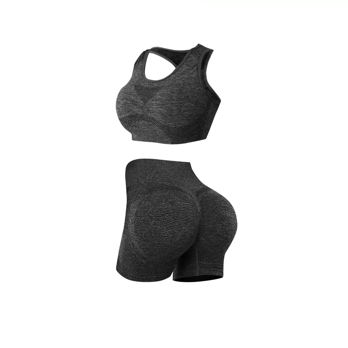 Foto 2 pulgar | Conjunto de Elastano para Yoga Talla L/XL Eo Safe Imports ESI-17776 Negro