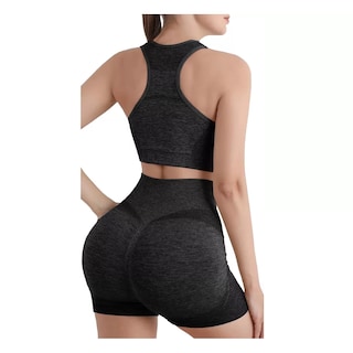Foto 2 | Conjunto de Elastano para Yoga Talla L/XL Eo Safe Imports ESI-17776 Negro