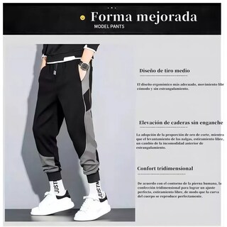 Foto 2 | Pants Elástico Deportivo Talla M/g Eo Safe Imports Esi-16463 Negro