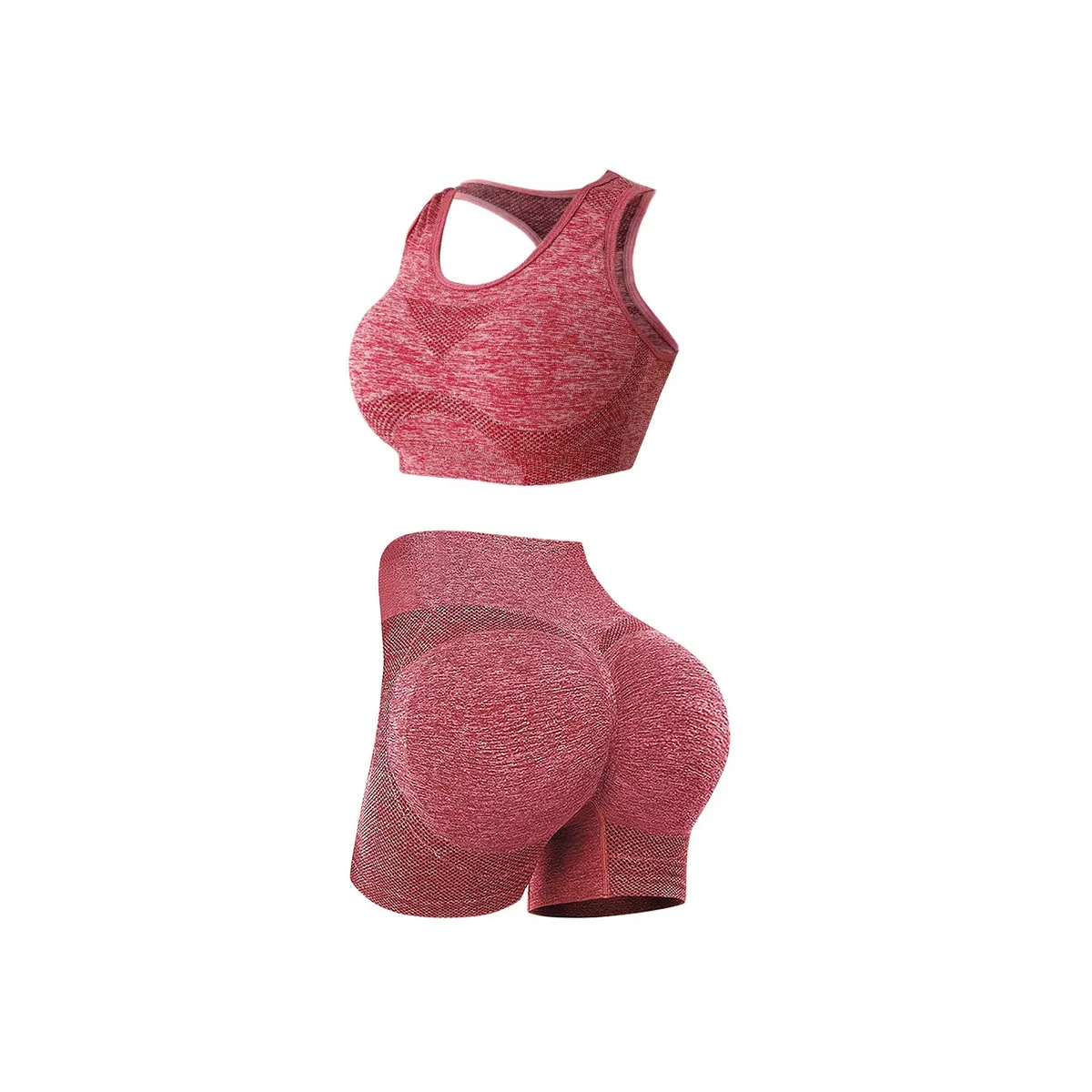 Foto 2 pulgar | Conjunto de Elastano para Yoga Talla L/XL Eo Safe Imports ESI-17777 Rojo