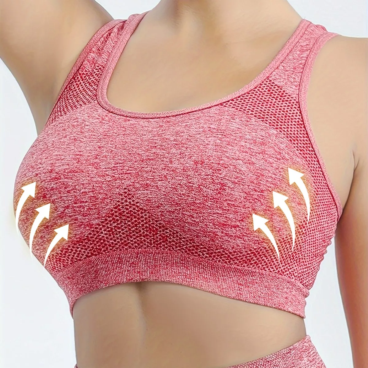 Foto 4 pulgar | Conjunto de Elastano para Yoga Talla L/XL Eo Safe Imports ESI-17777 Rojo