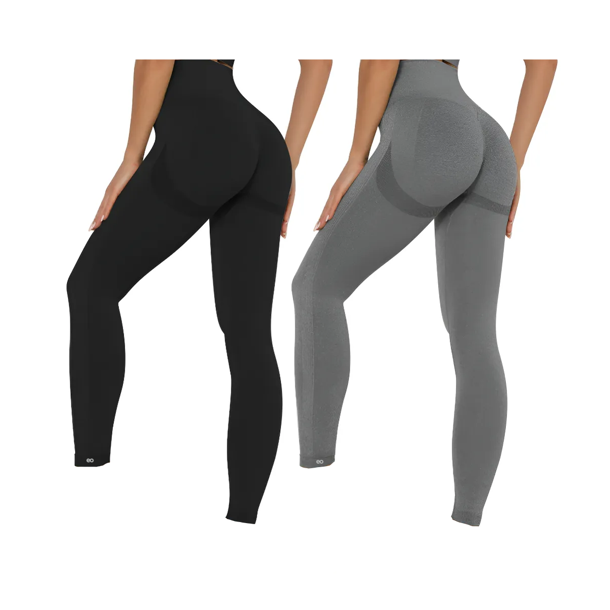 Foto 2 pulgar | Leggins Deportivos Levanta Gluteos  Eo Safe Imports Negro Y Gris Para Mujer 2pzs