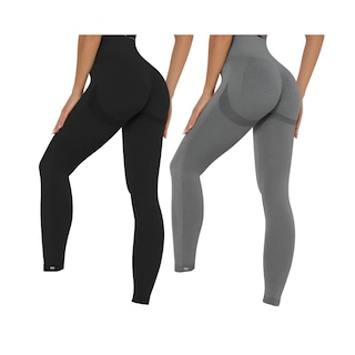 Foto 1 | Leggins Deportivos Levanta Gluteos Eo Safe Imports Negro Y Gris Para Mujer 2pzs