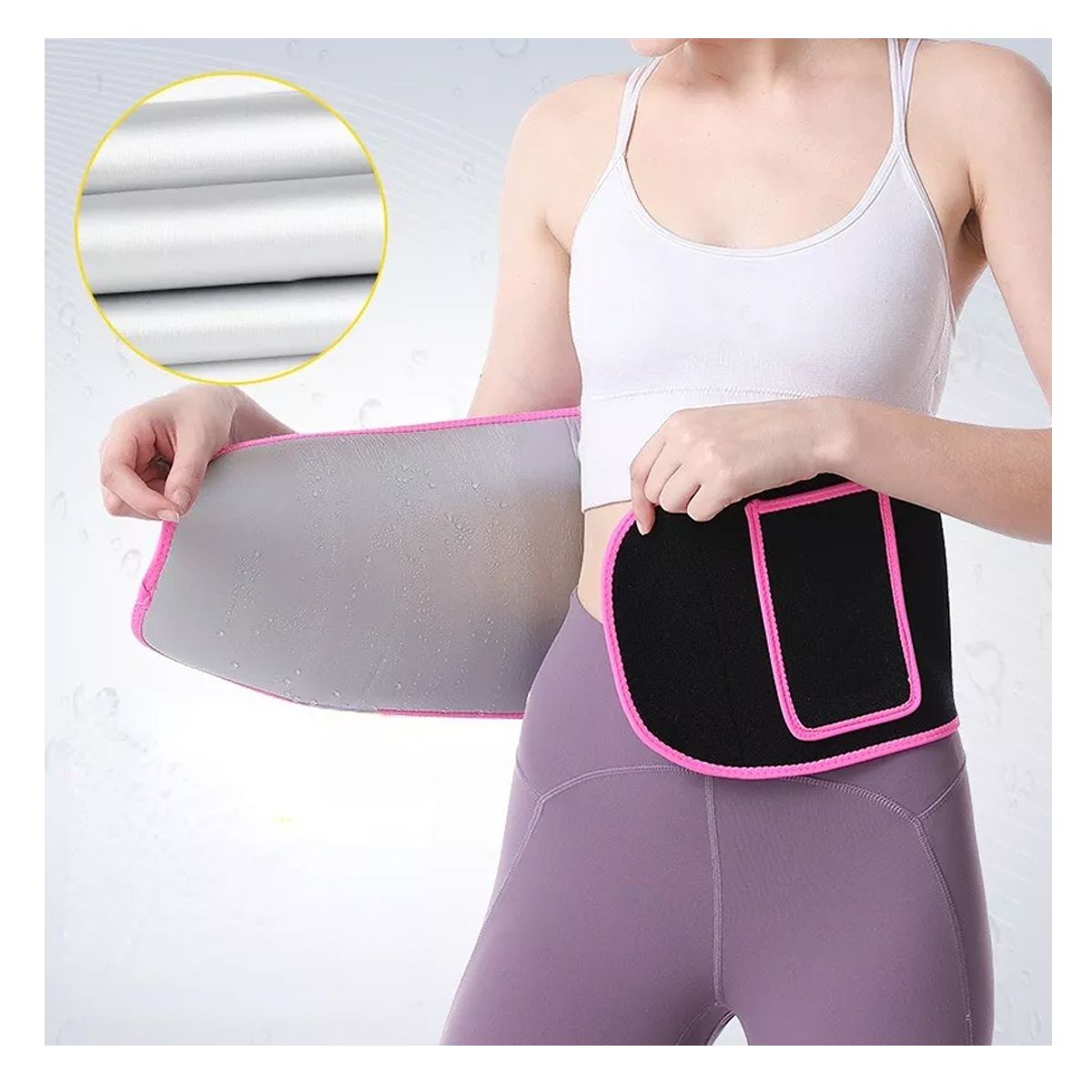 Foto 4 pulgar | Faja Reductora Efecto Sauna Para Mujer Ajustable Talla M