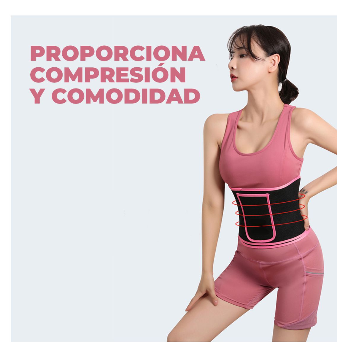 Foto 6 | Faja Reductora Efecto Sauna Para Mujer Ajustable Talla M