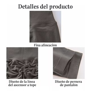 Foto 3 | Leggings Deportivos Talla G Eo Safe Imports Esi-16697 Gris
