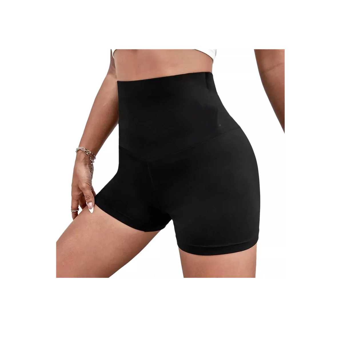 Foto 3 pulgar | 2 Pcs Pantalones Cortos De Licra Talla M/g Eo Safe Imports Esi-17778 Negro