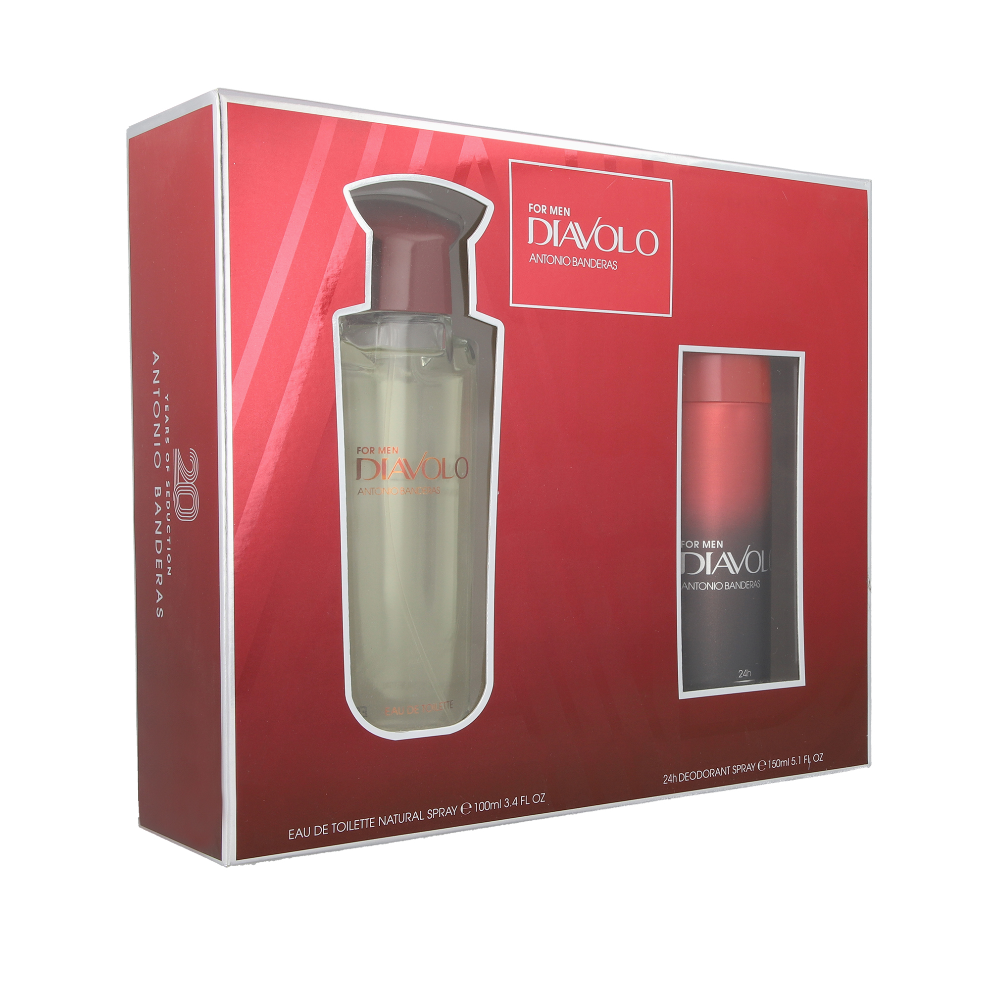 Foto 2 | Set de 2 Piezas Antonio Banderas Diavolo 100 ml Edt Spray más Desodorante 150 ml Spray
