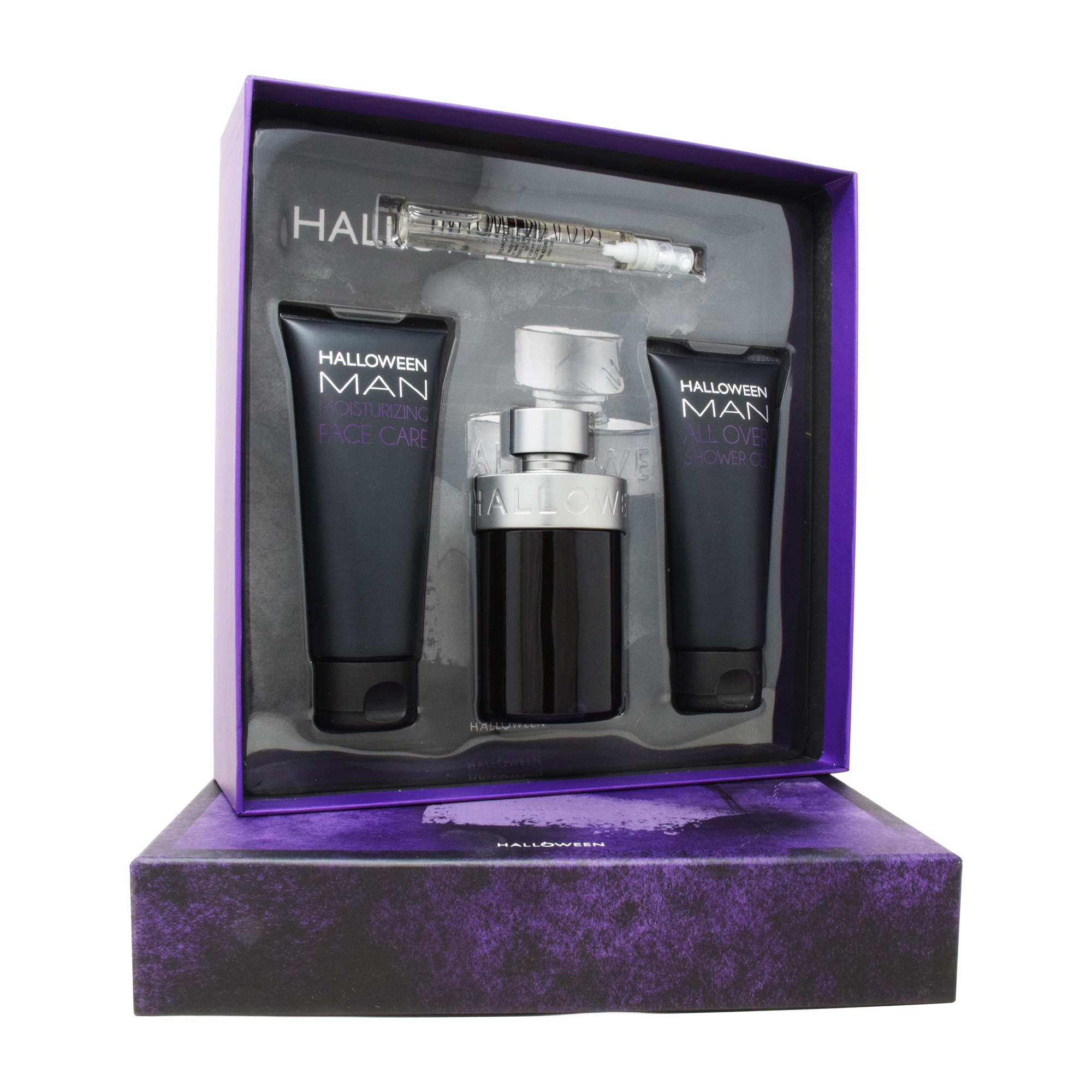 Foto 2 pulgar | Estuche Halloween Man 125 ml Edt Spray/ Face Care 100 ml/ Shower Gel 100 ml/ 10 ml Edt Spray para Caballero