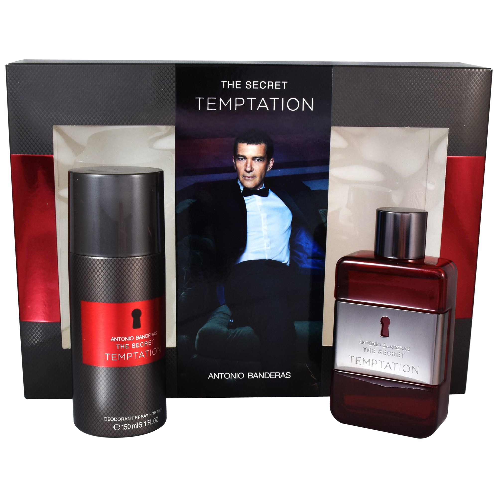 Foto 2 pulgar | Set de 2 pz The Secret Temptation Men 100 ml Edt Spray/ Desodorante 150 ml Spray para Caballero