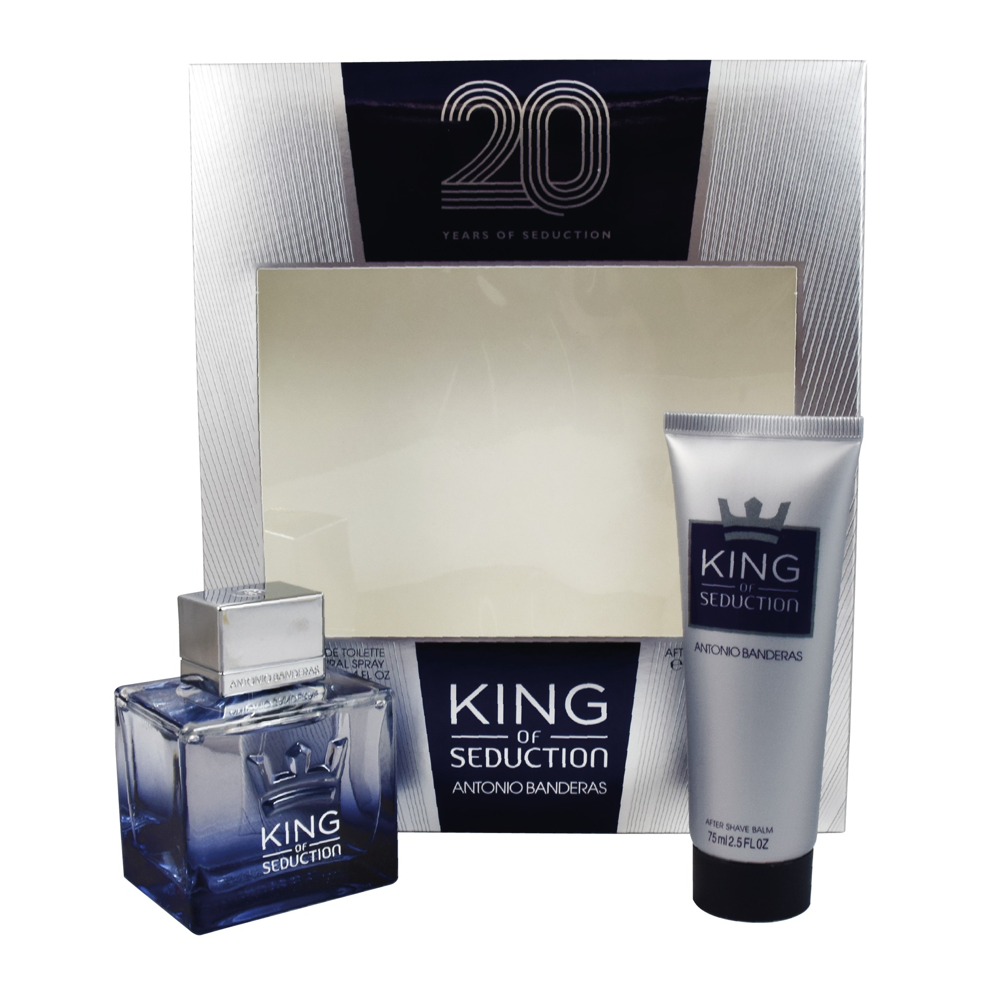 Foto 2 pulgar | Set 2 Piezas para Hombre King Of Seduction 20 Years 100 ml Edt Spray más After Shave 75 ml