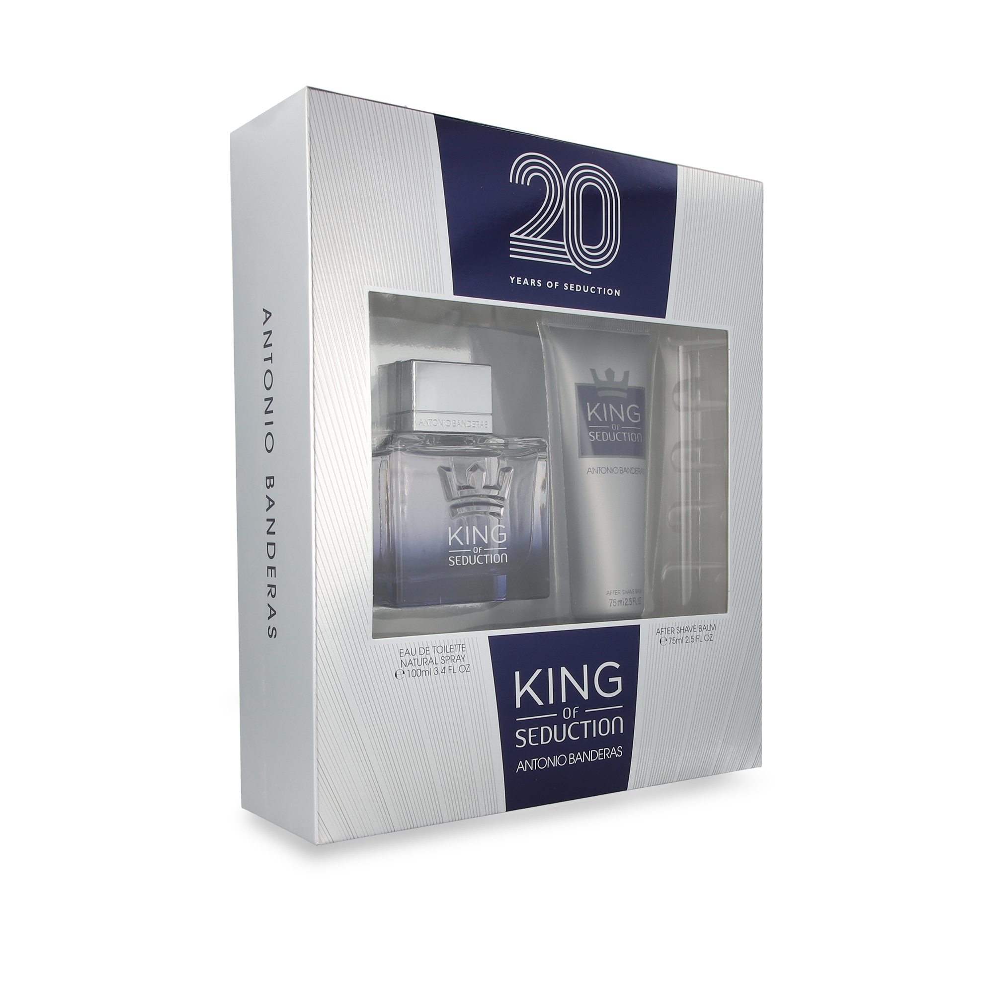 Foto 3 pulgar | Set 2 Piezas para Hombre King Of Seduction 20 Years 100 ml Edt Spray más After Shave 75 ml