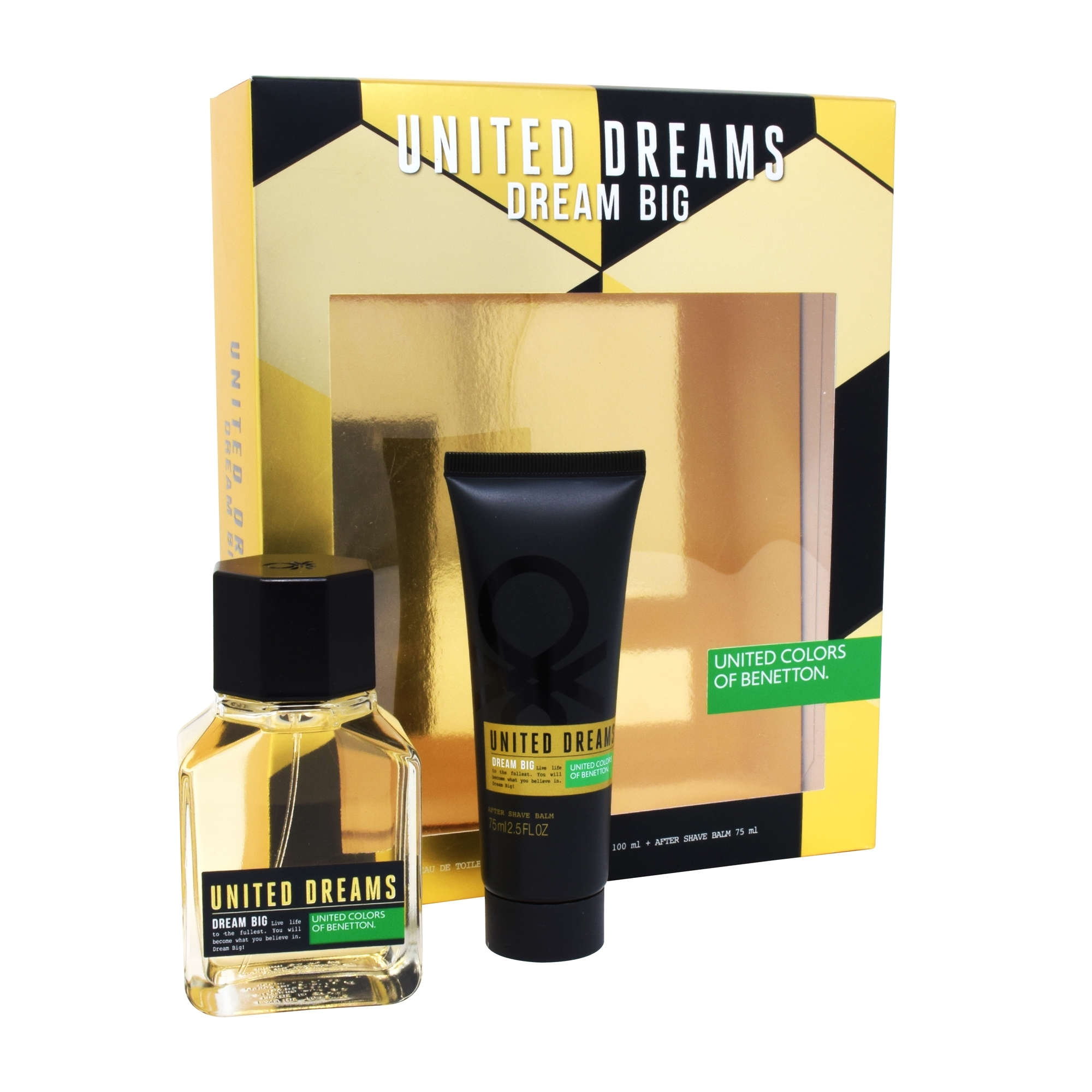 Foto 2 pulgar | Set 2 Piezas para Hombre Benetton United Dreams Dream Big 2pzs 100 ml Edt Spray/After Shave 75 ml