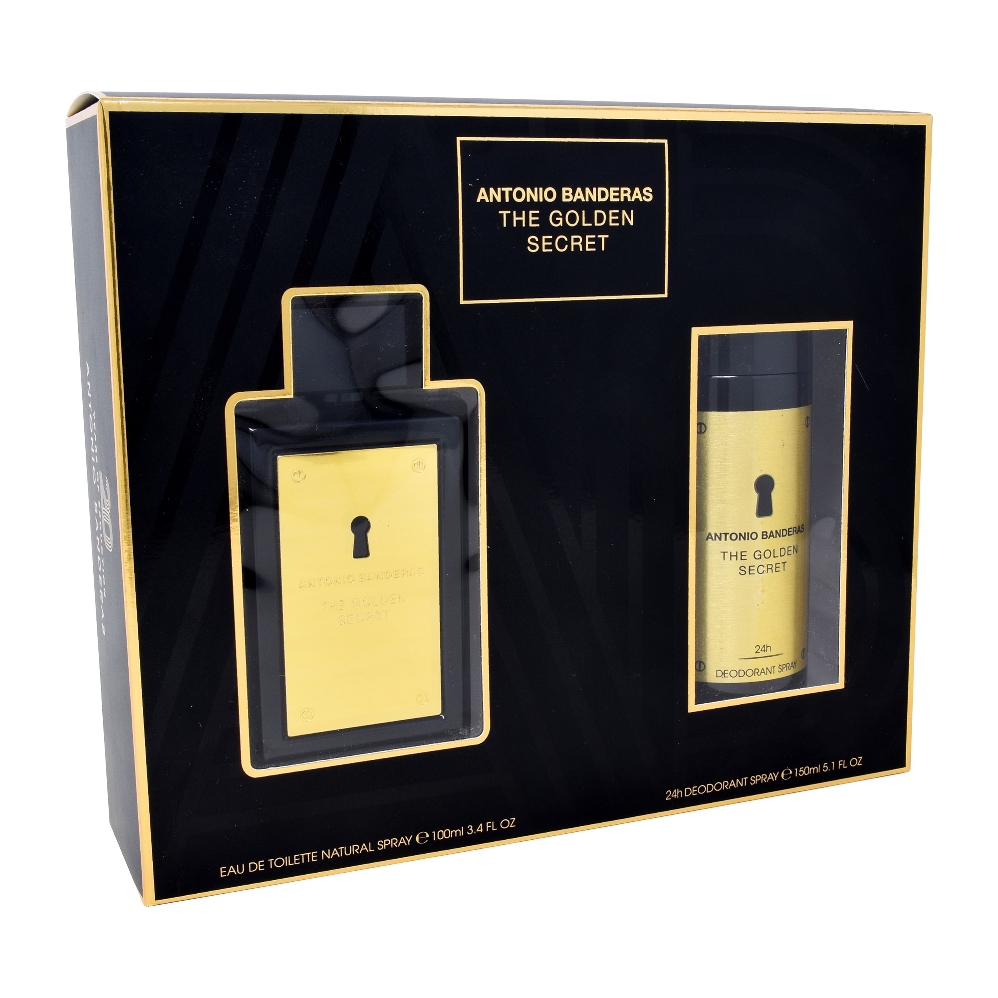 Foto 2 pulgar | Estuche Antonio Banderas Golden Secret 2 Piezas Edt Original