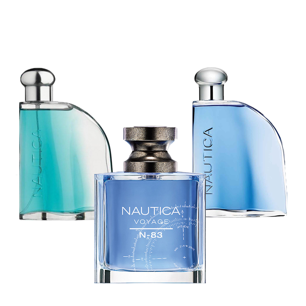 Foto 2 pulgar | Set de 3 pz Nautica Voyage N-83/ Blue/ Classic de 100 ml c/u para Caballero