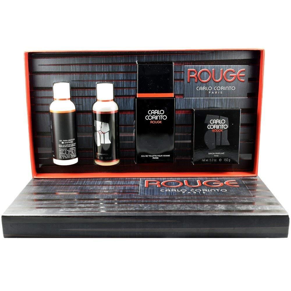 Set para Hombre Carlo Corinto Rouge 100 ml Edt Spray/Jabón 150g/Shower Gel 120 ml/After Shave 120 ml $639