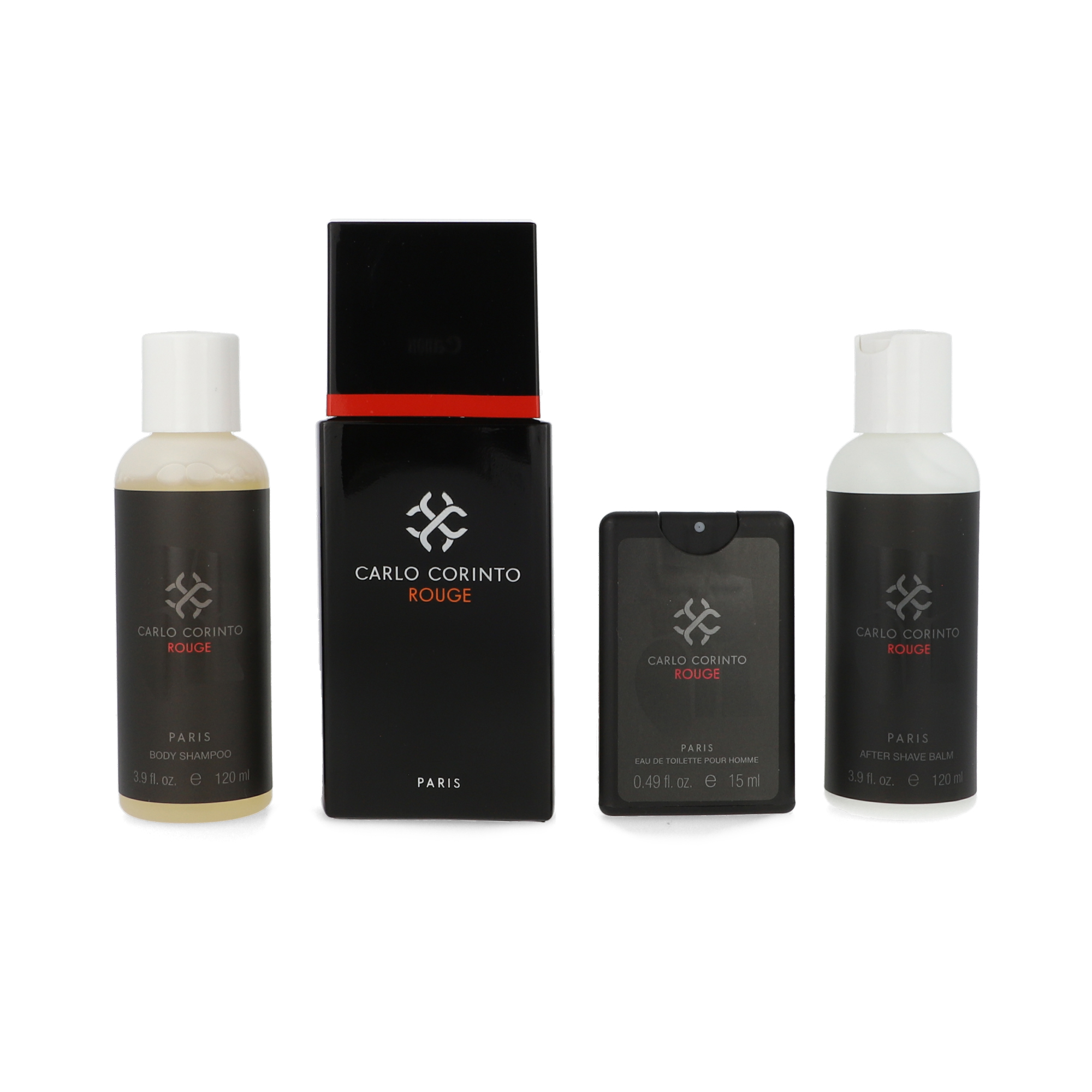 Foto 3 pulgar | Set para Hombre Carlo Corinto Rouge 100 ml Edt Spray/Jabón 150g/Shower Gel 120 ml/After Shave 120 ml