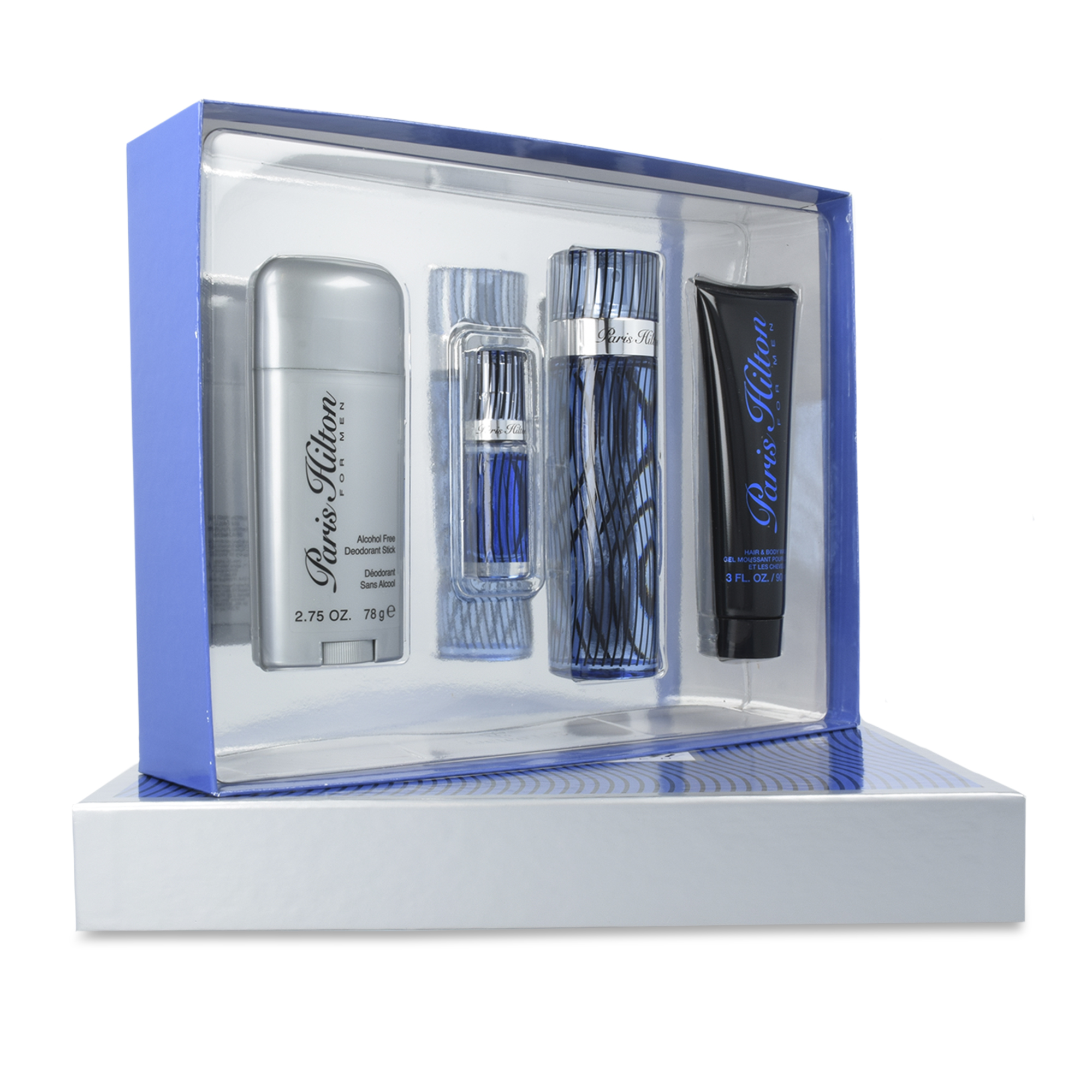Foto 2 | Set para Hombre Paris Hilton Men 4 Piezas 100 ml Edt Spray/Shower Gel 90 ml/10 ml Edt Spray/Desodorante Stick 78g