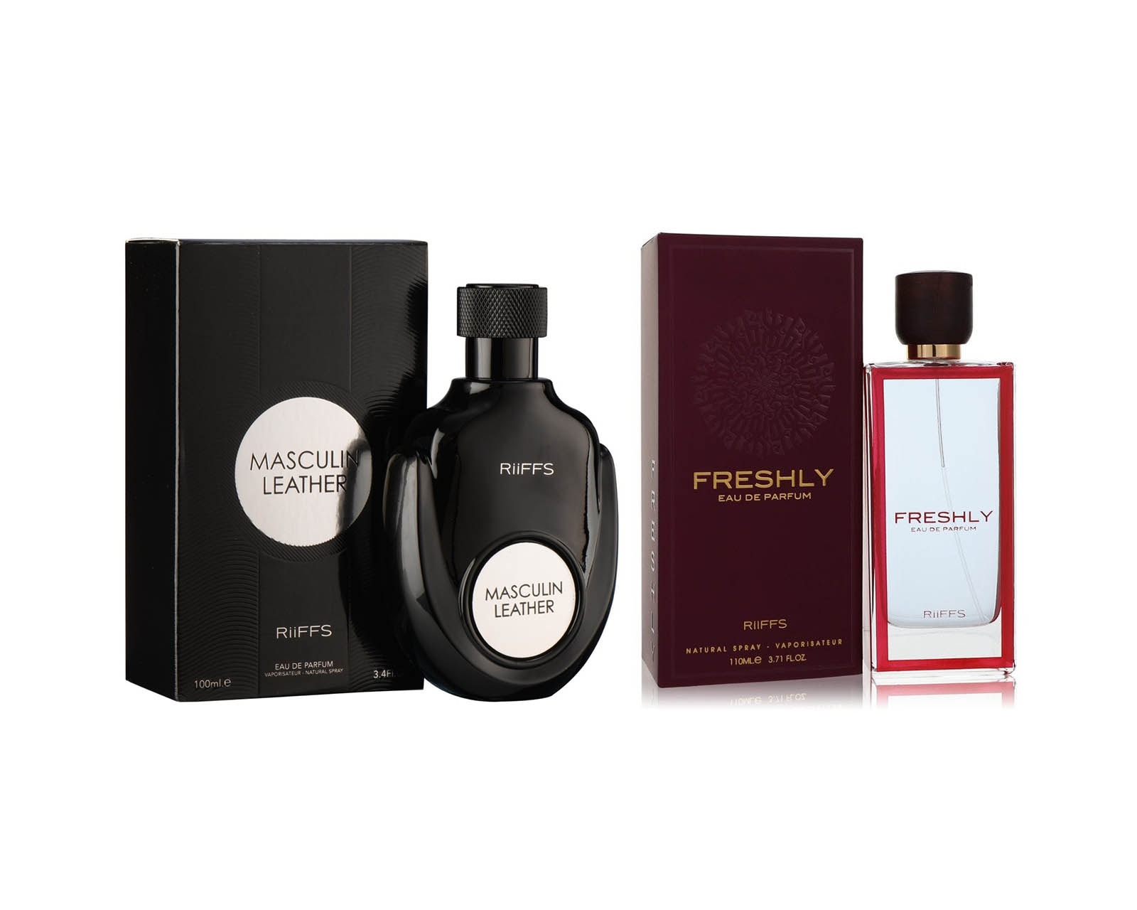 Set de Perfumes Riiffs Hombre Masculine Leather - Freshly Hombre Edp 100ml $1,749