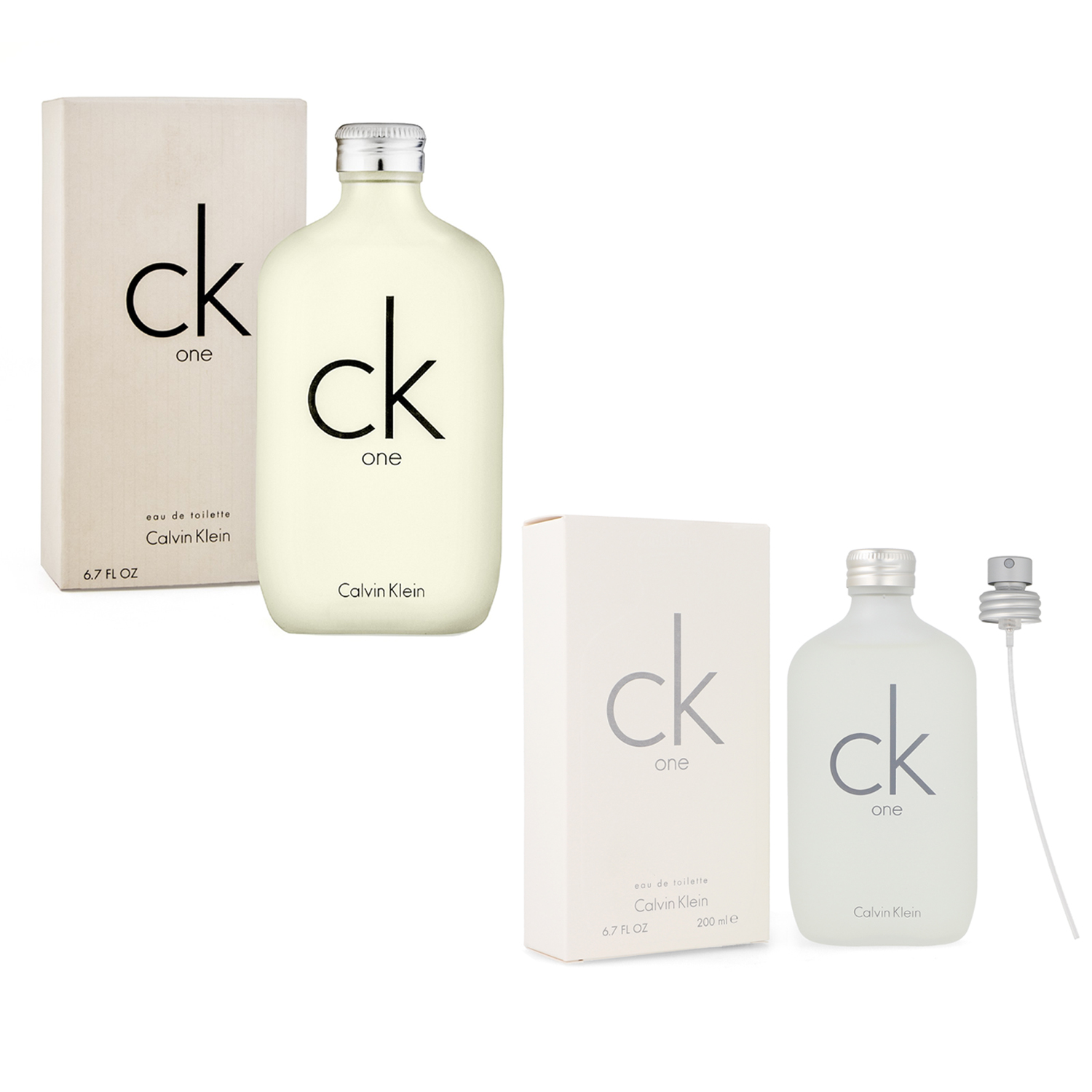 Perfume Calvin Klein Ck One 200 ml Edt Spray 1 Pieza + Ck One 100 ml Edt Spray 1 Pieza