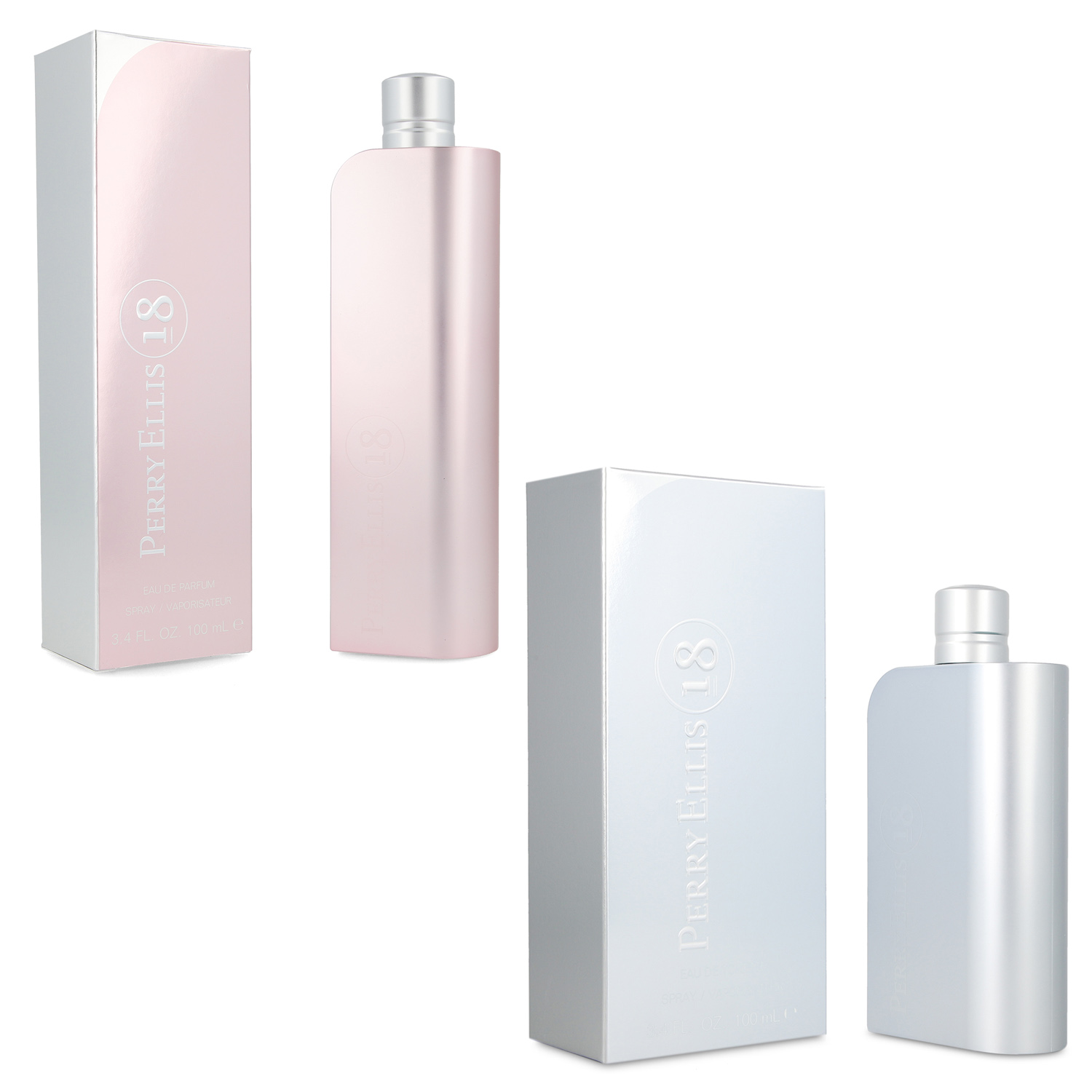 Foto 2 pulgar | Paquete Perry Ellis 2 Pz Perry ''18'' 100ml Edt Spray + Perry ''18'' 100ml Edp Spray