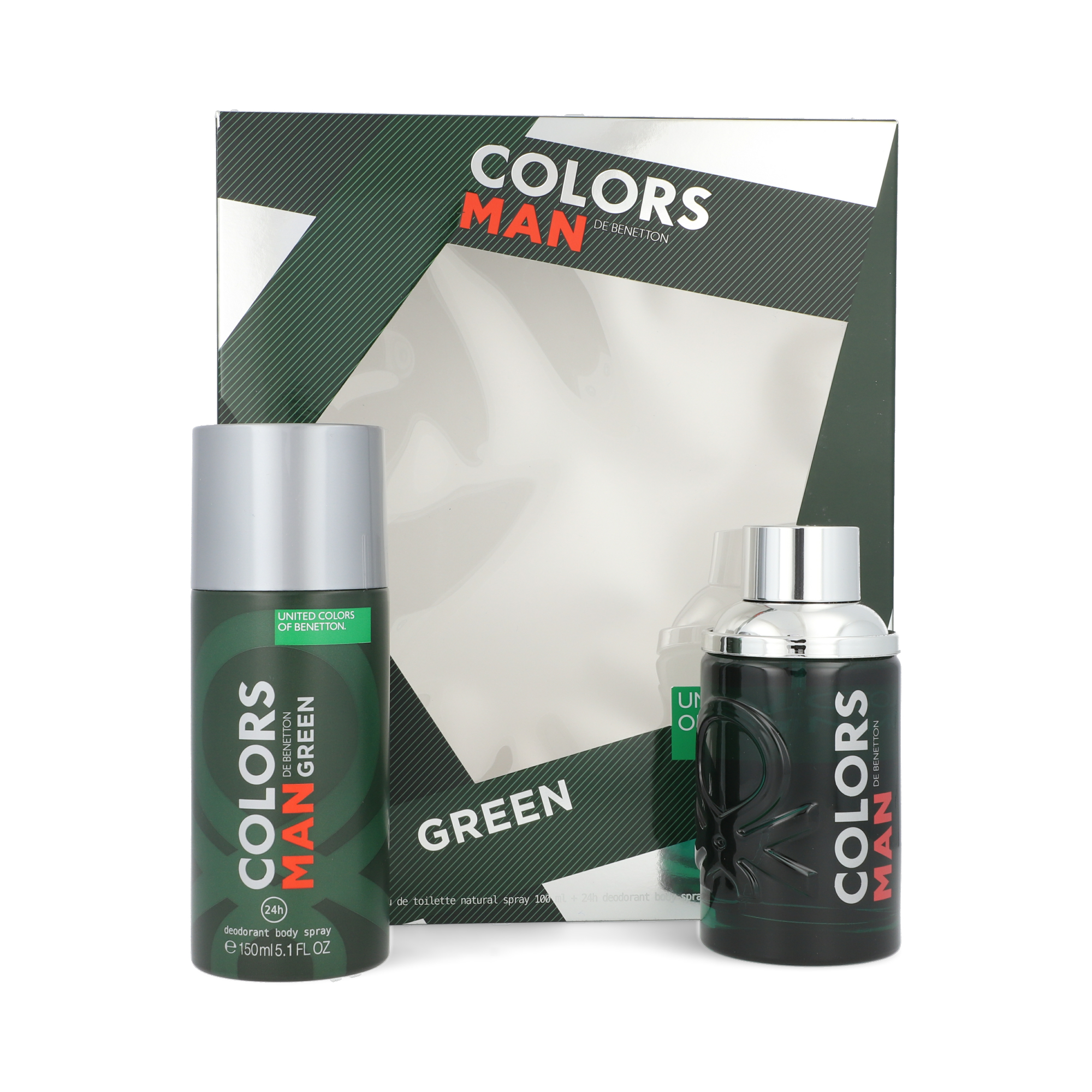 Set para Caballero Benetton Colors Green 2 Piezas de Benetton