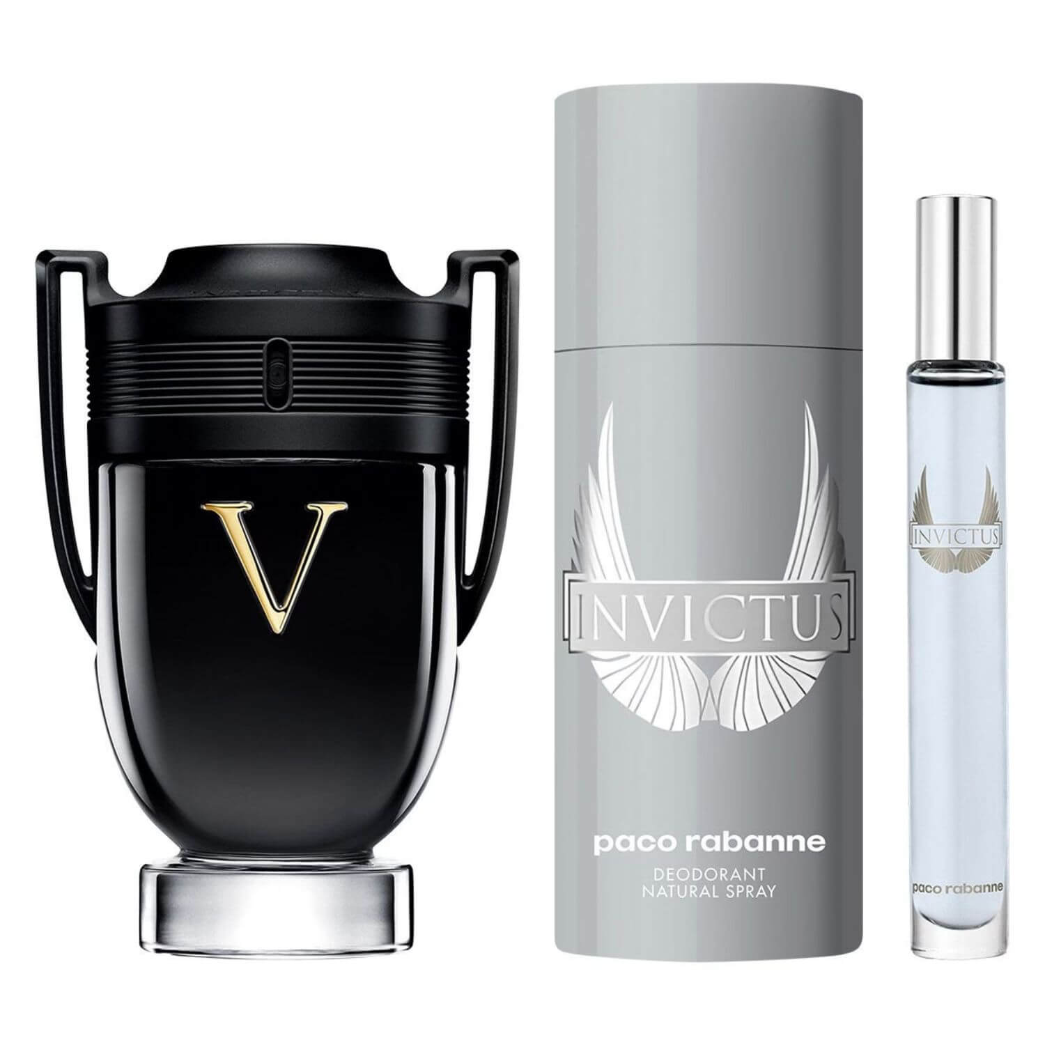 Foto 3 pulgar | Set Invictus Victory 3pzs 100ml Edp Spray/ Desodorante 150ml Spray/ 10ml Edt Spray