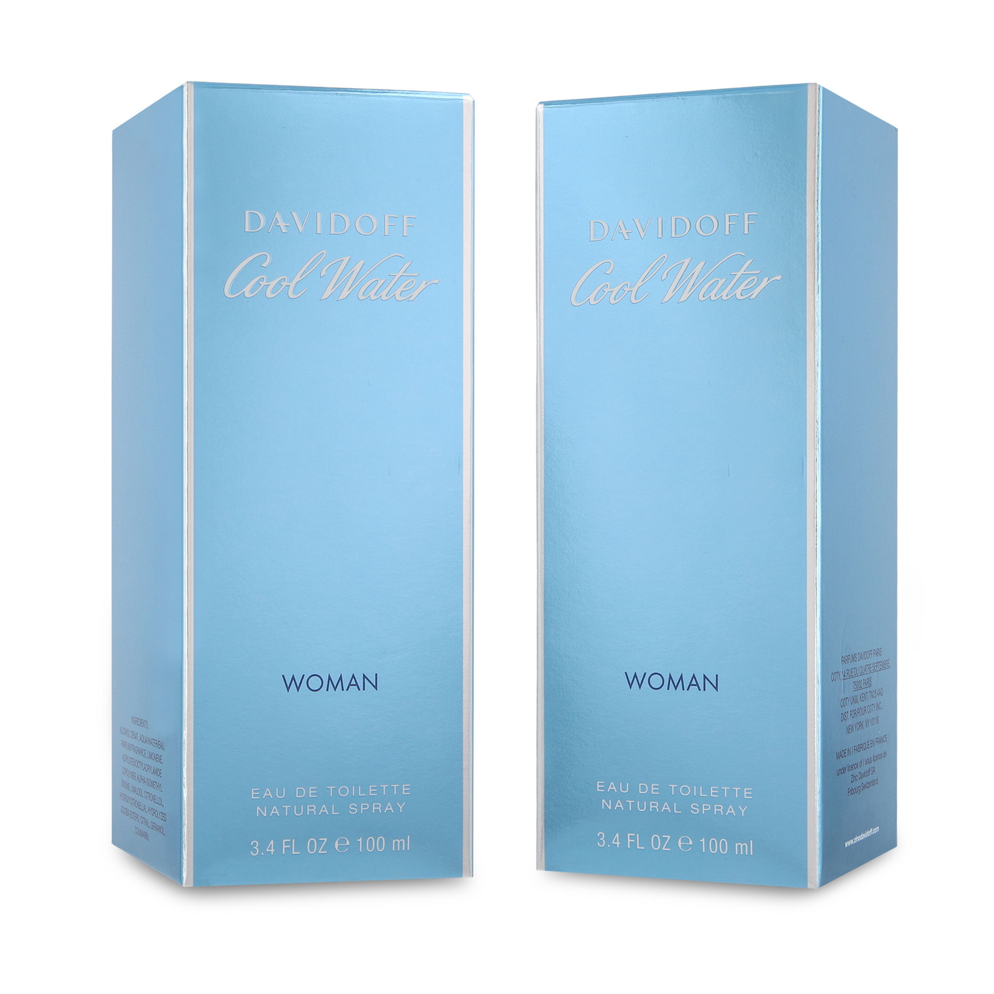 Foto 3 pulgar | Paquete Perfume Davidoff Cool Water 100 ML Edt Spray