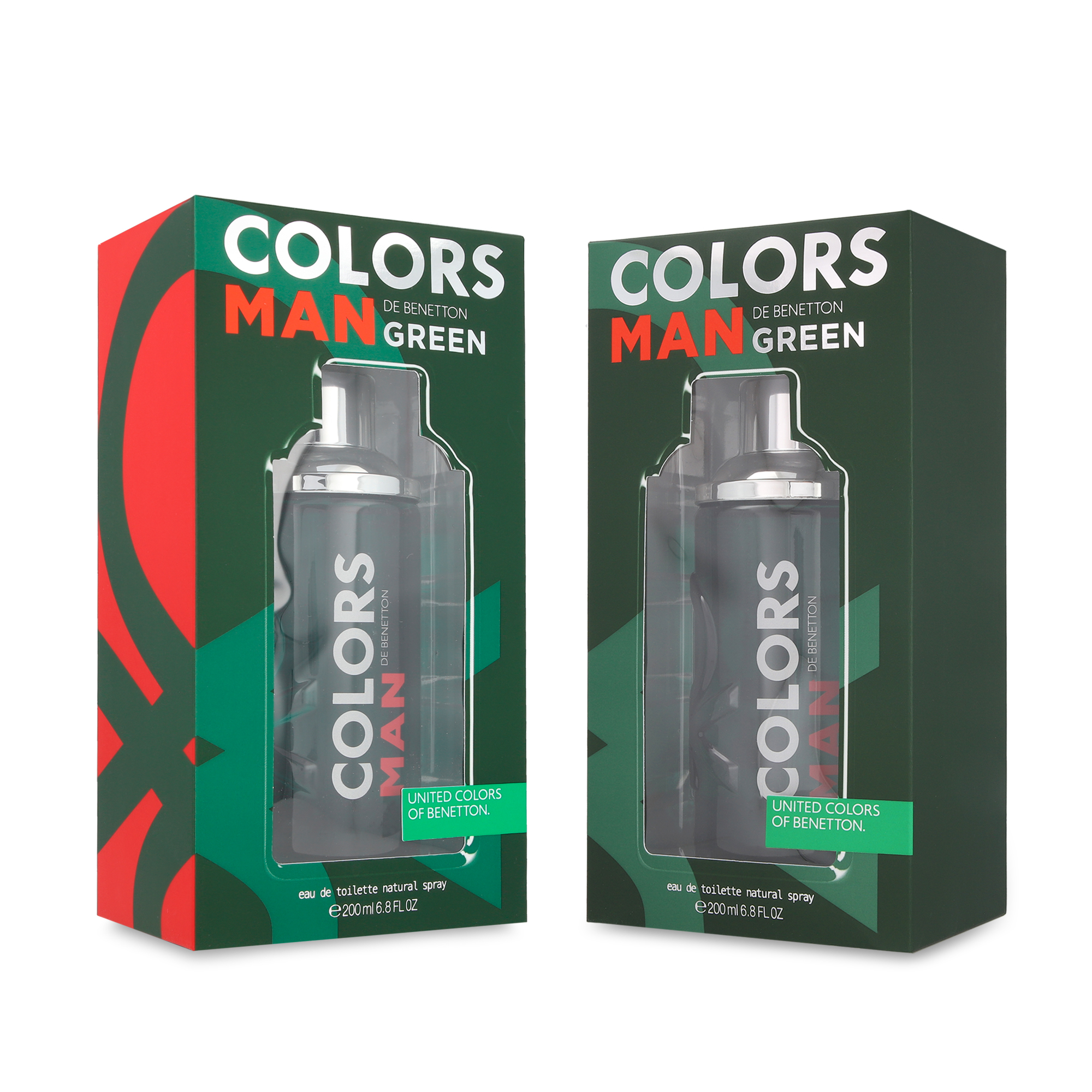 Foto 3 pulgar | Perfume Benetton Colors Man Green Eau de Toilet 200 ml 2 Piezas