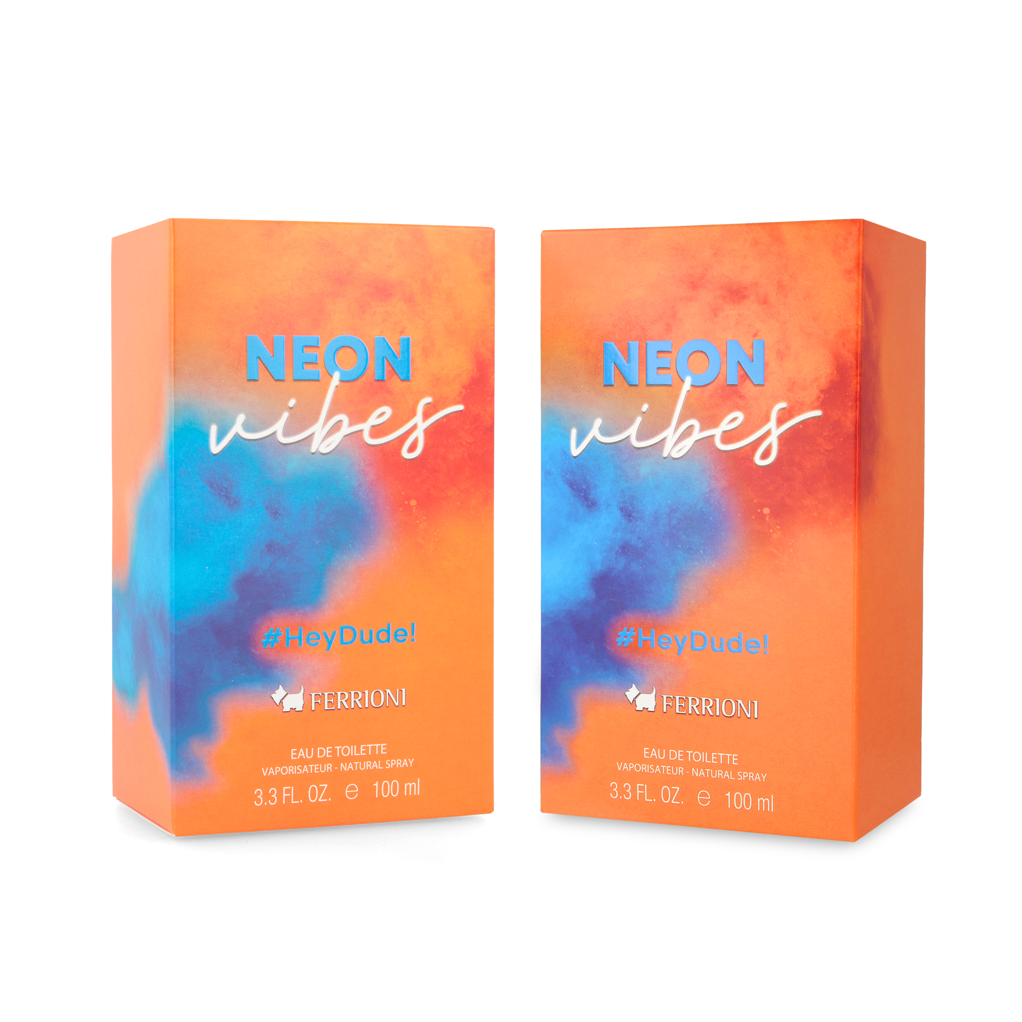 Foto 2 | Perfume Ferrioni Neon Hey Dude Eau de Toilet 100 ml 2 Piezas