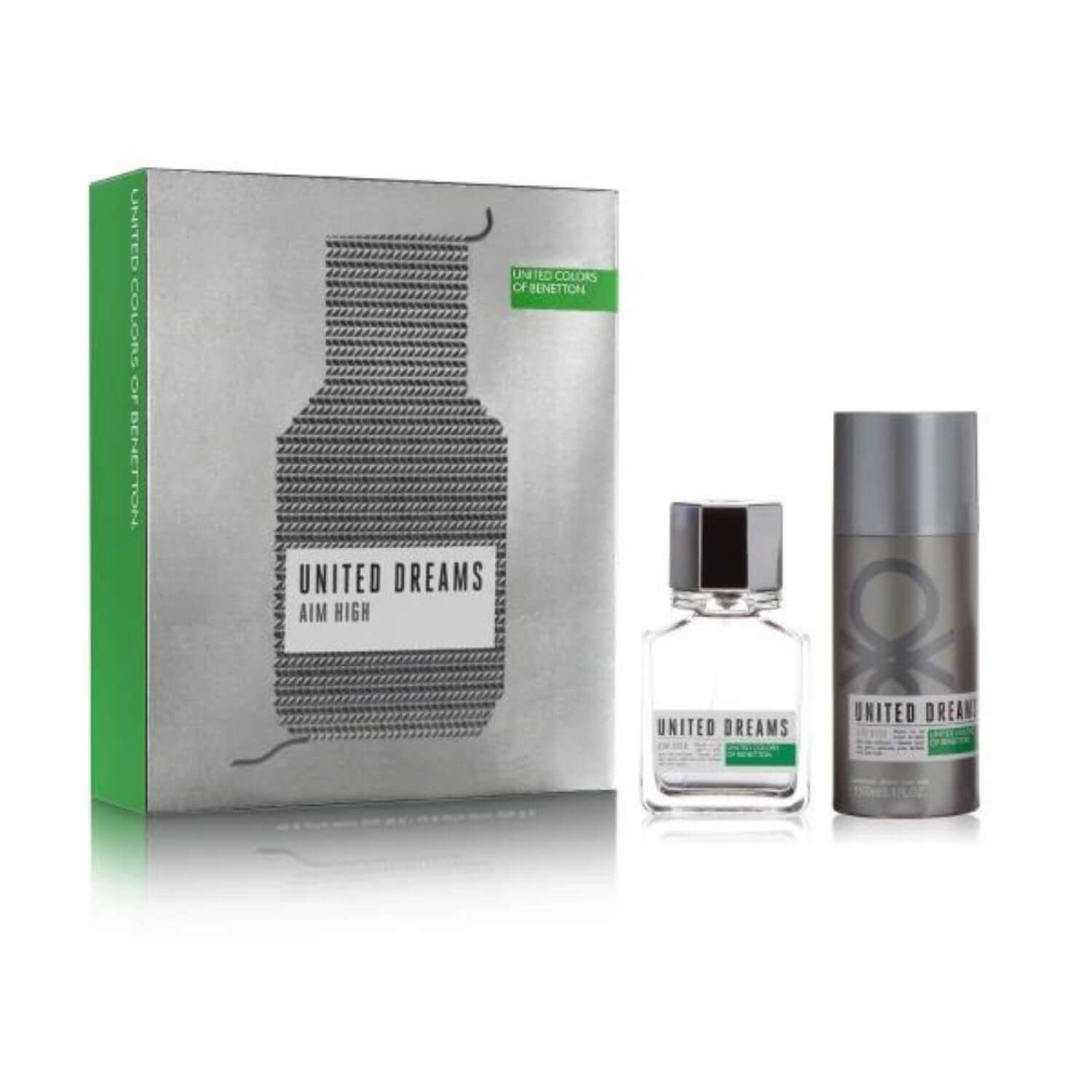 Foto 2 pulgar | Set Benetton Aim High 2 PZAS 100ML Edt Spray y Desodorante 150 ML Spray